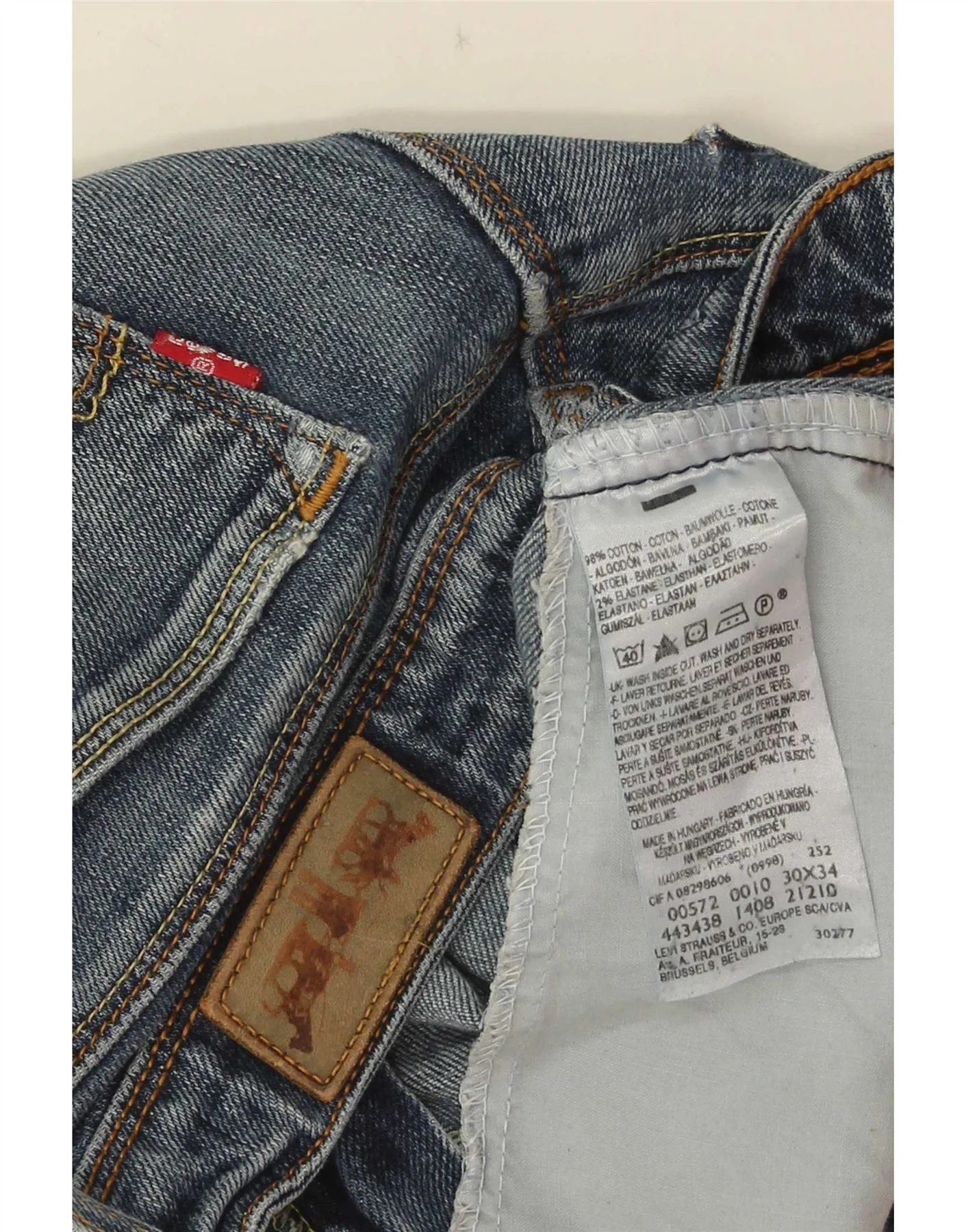 Levi's Womens 572 Bootcut Jeans W30 L29 Blue Cotton - Image 3