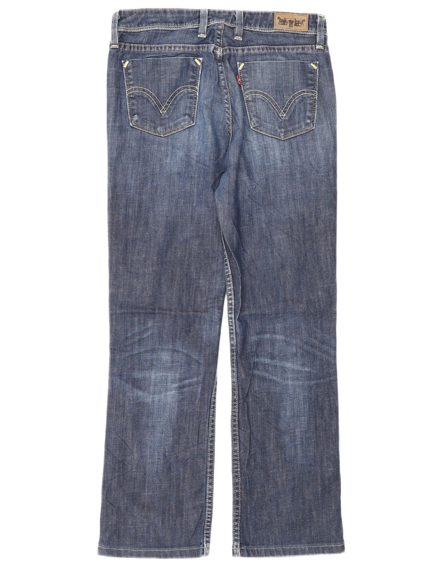Levi's Womens 627 Straight Jeans W29 L28 Navy Blue Cotton - Image 2