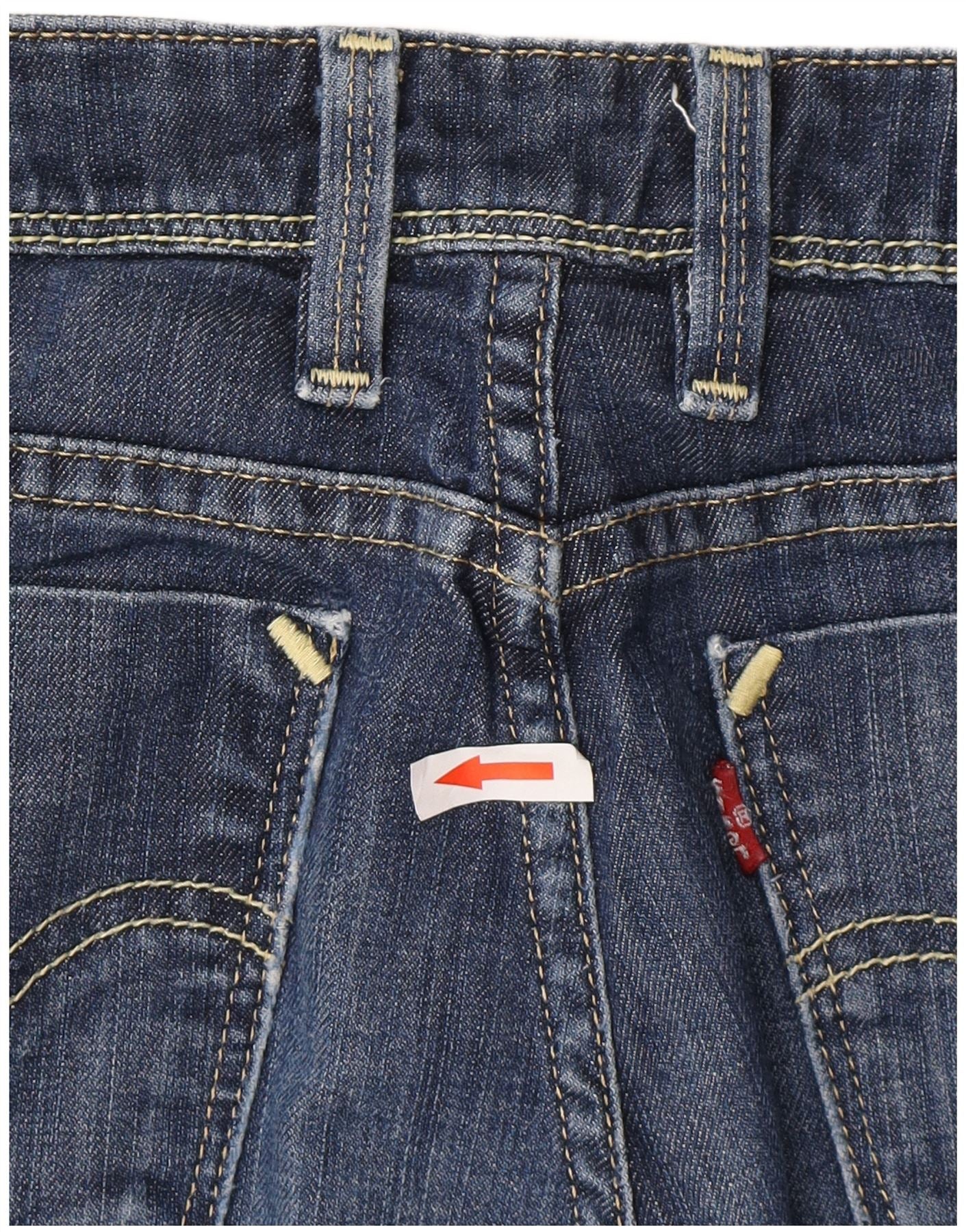 Levi's Womens 627 Straight Jeans W29 L28 Navy Blue Cotton - Image 3