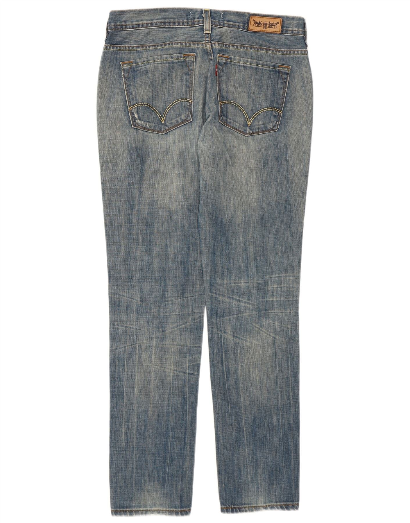 Levi's Womens 686 Slim Tapered Jeans W30 L29 Blue - Image 2