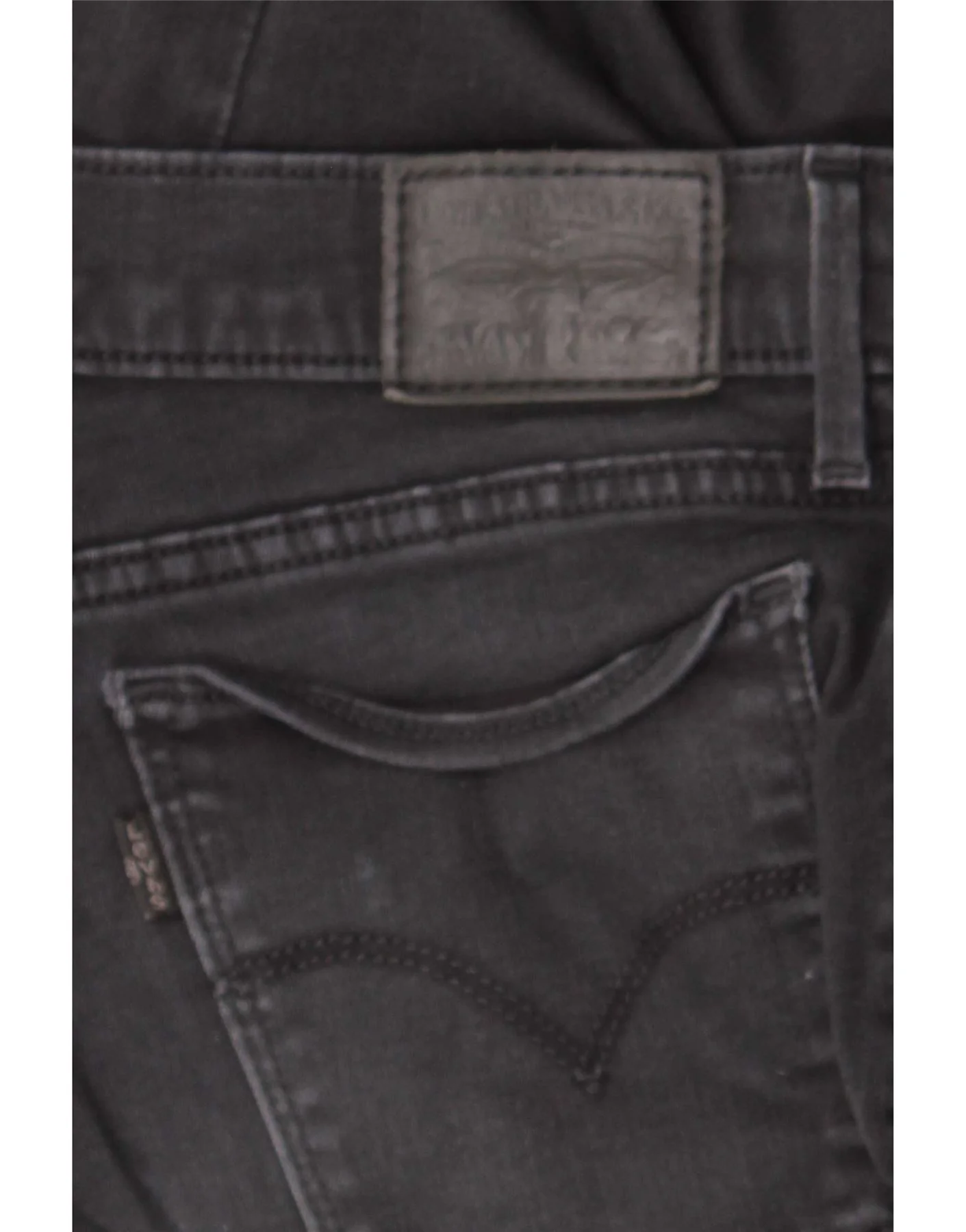 Levi's Womens 710 Super Skinny Jeans W29 L28 Black - Image 4