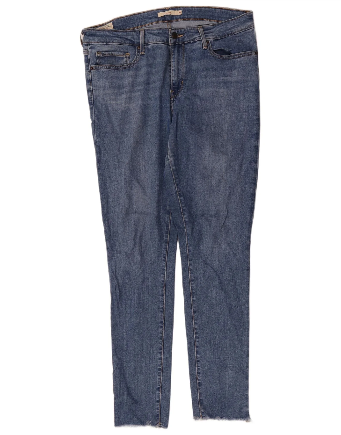 Levi's Womens 711 Skinny Jeans W31 L31 Blue Lyocell