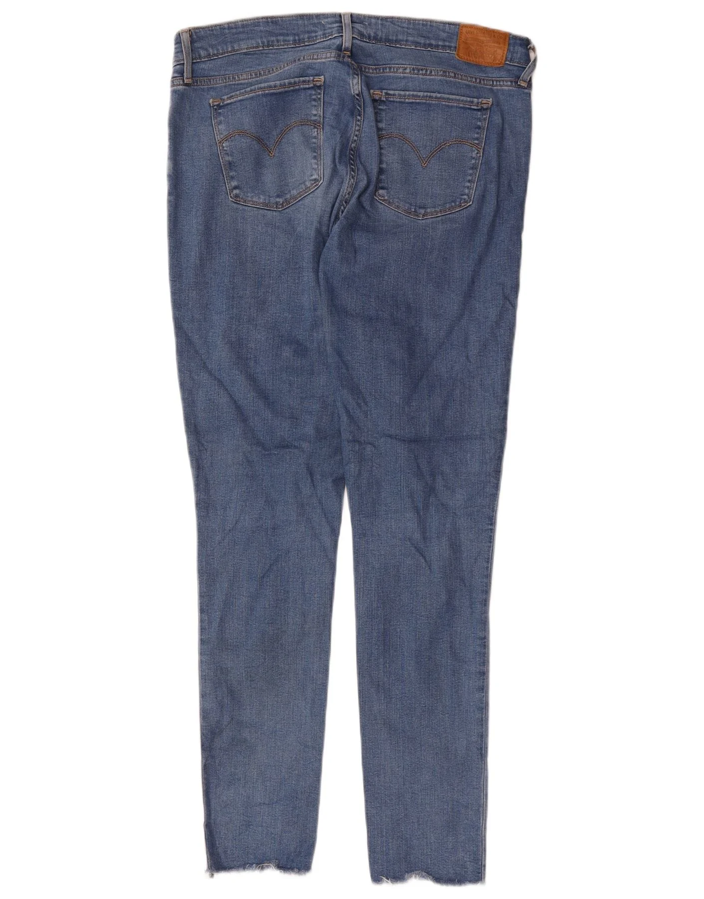 Levi's Womens 711 Skinny Jeans W31 L31 Blue Lyocell - Image 2