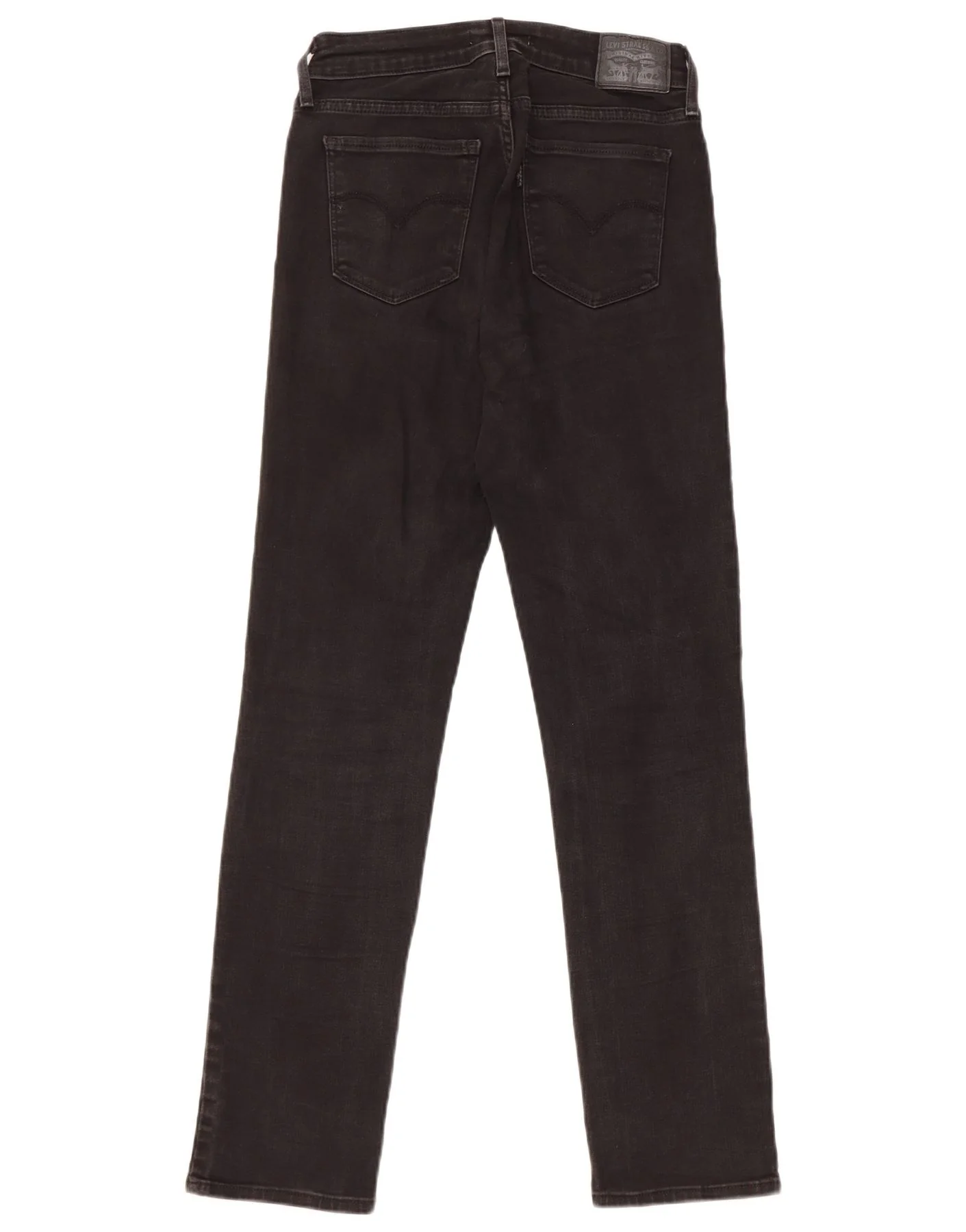 Levi's Womens 712 Slim Jeans W27 L30 Black Cotton - Image 2