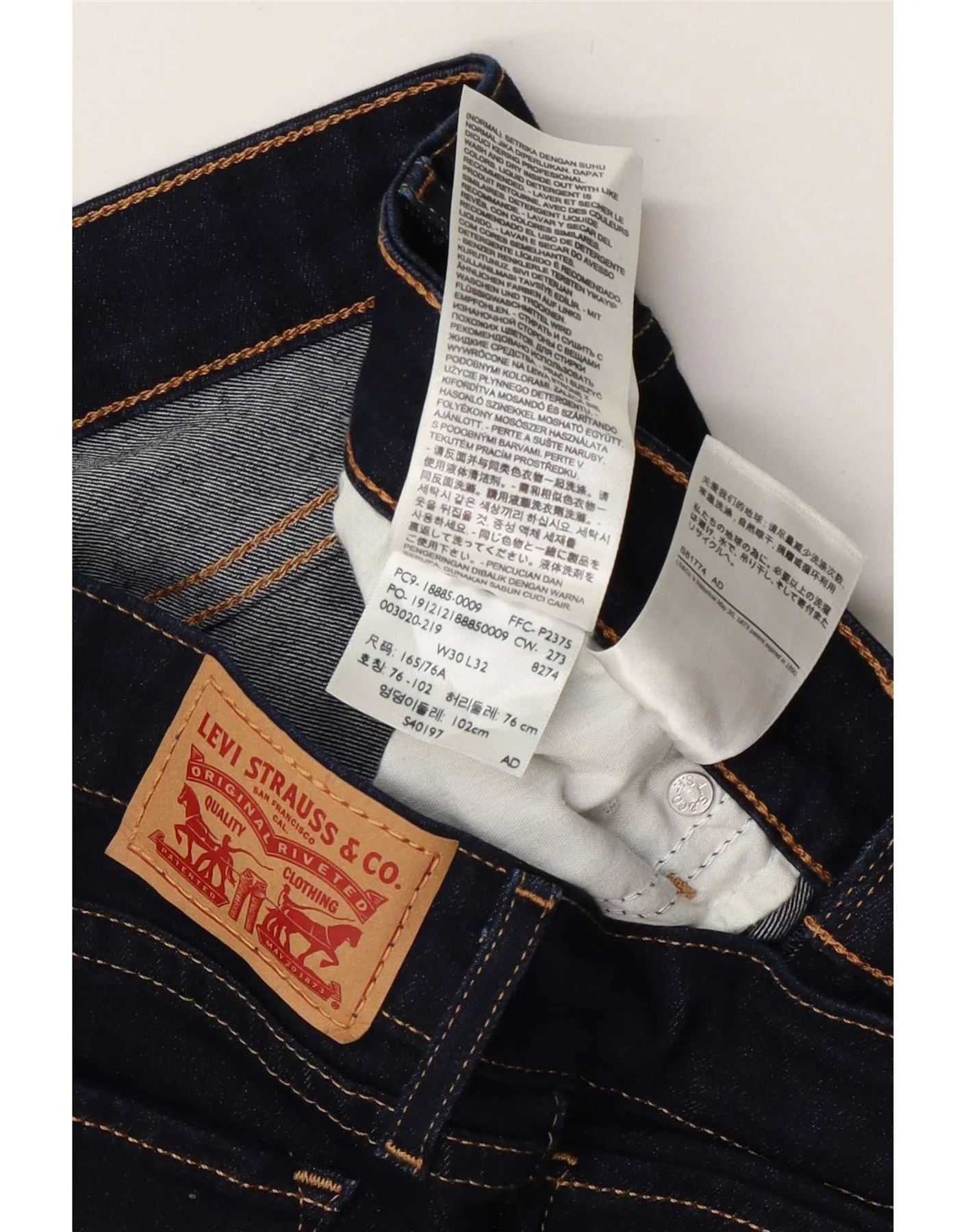 Levi's Womens 715 Bootcut Jeans W30 L32 Navy Blue Cotton - Image 4