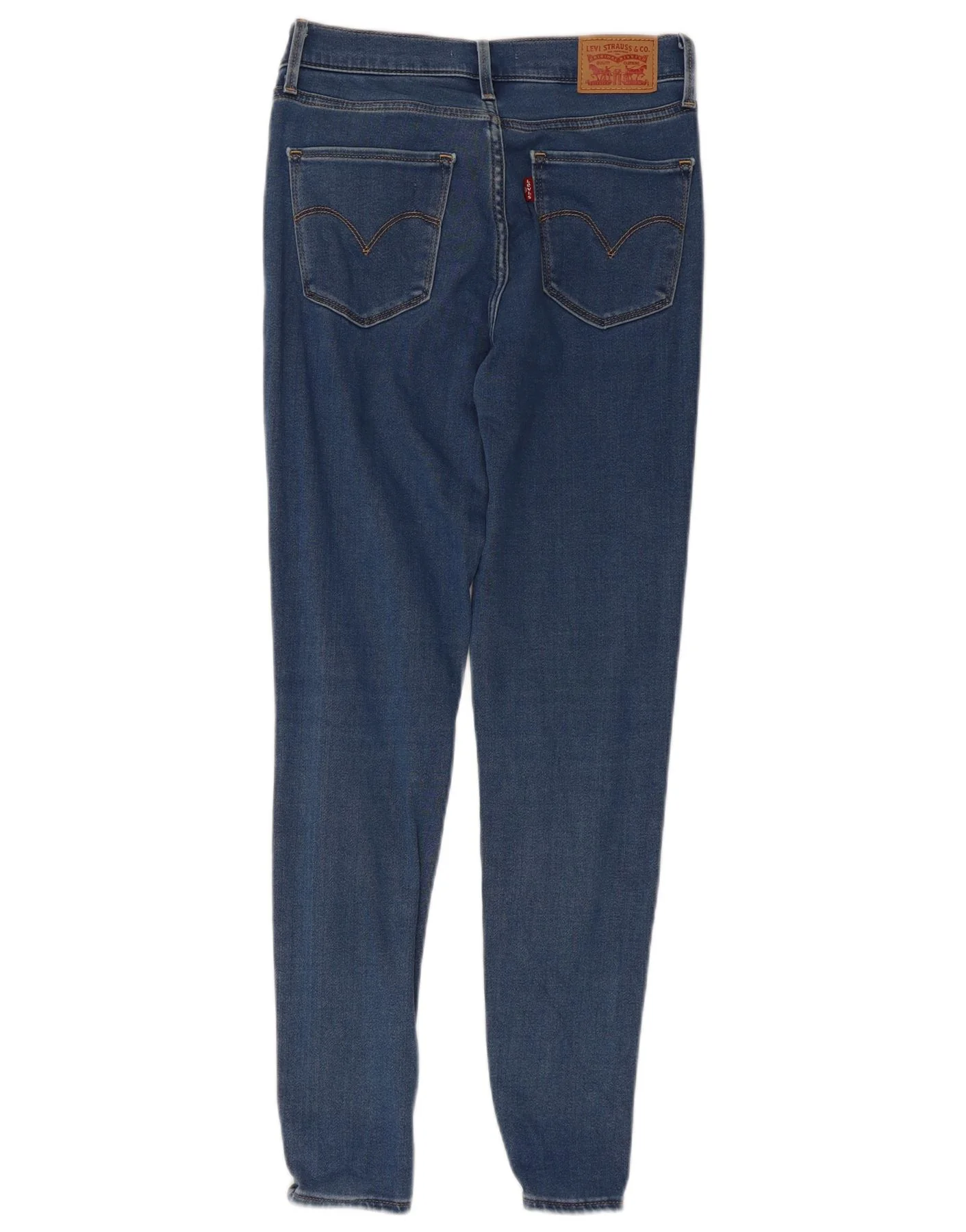 Levi's Womens 720 High Rise Super Skinny Jeans W26 L27 Blue - Image 2