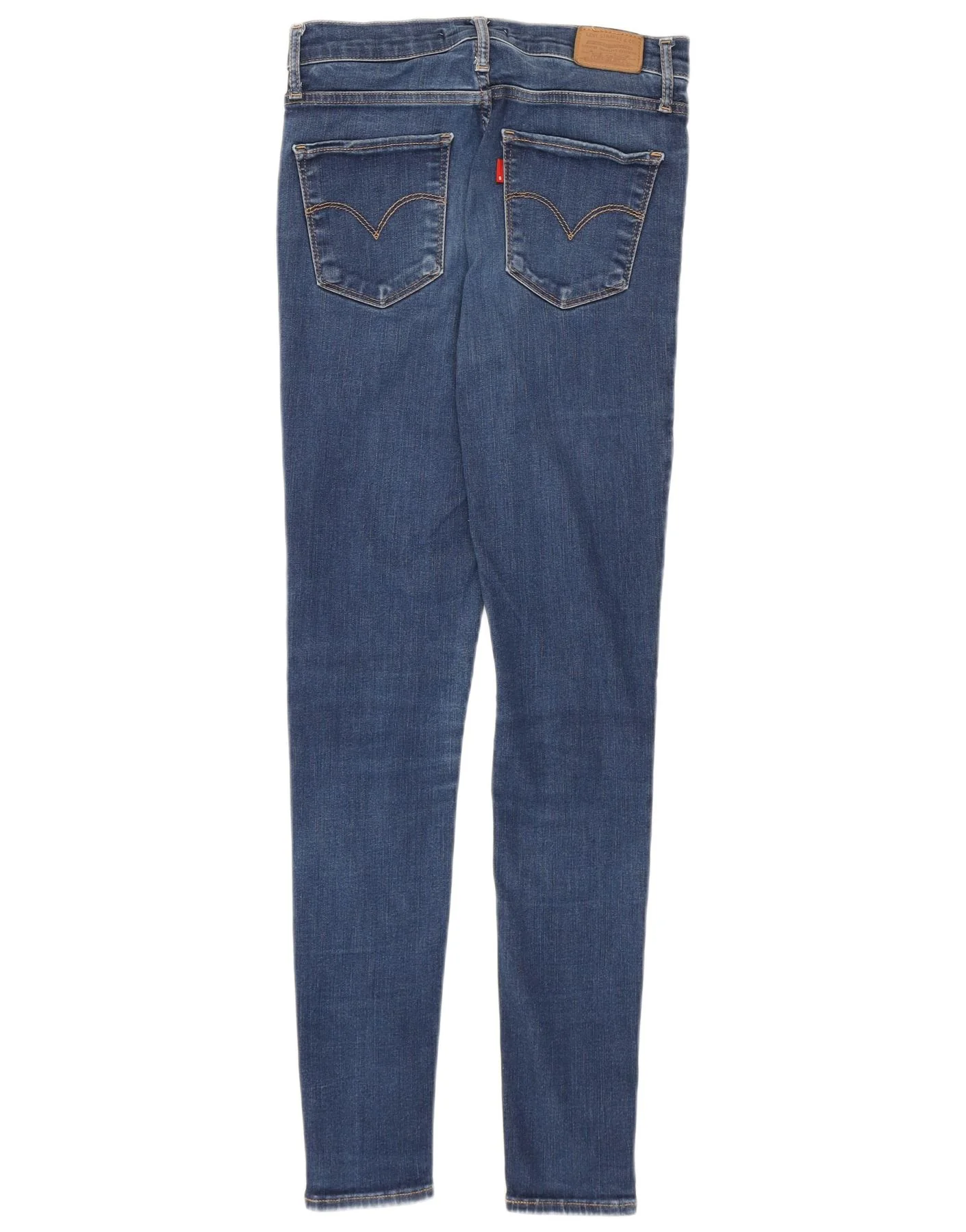 Levi's Womens 720 High Rise Super Skinny Jeans W27 L30 Navy Blue Cotton - Image 2