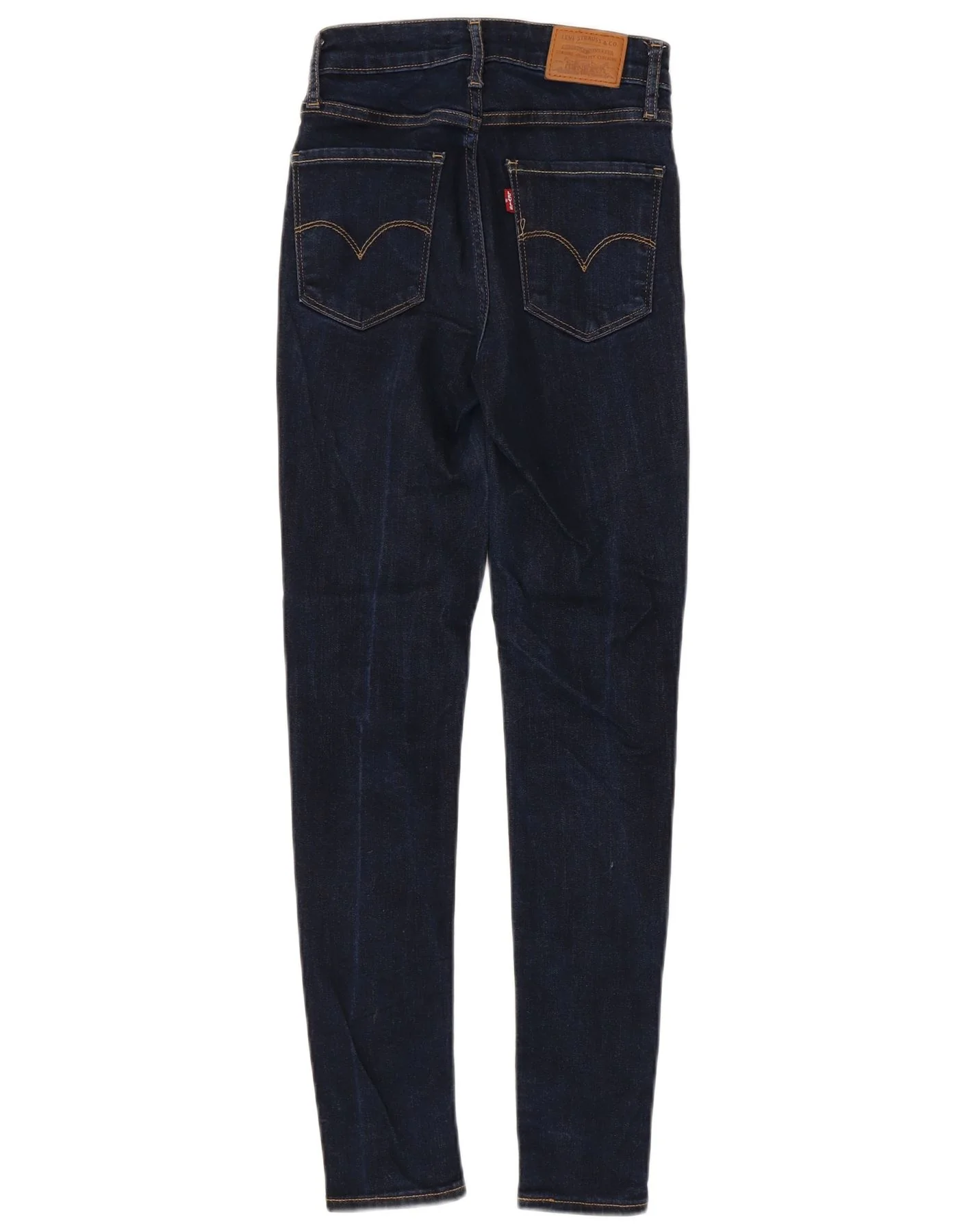 Levi's Womens 721 High Rise Skinny Jeans W24 L28 Navy Blue Lyocell - Image 2