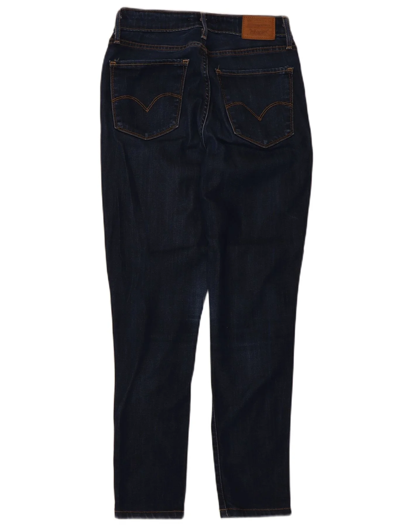 Levi's Womens 721 High Rise Skinny Jeans W27 L30 Navy Blue Lyocell - Image 2