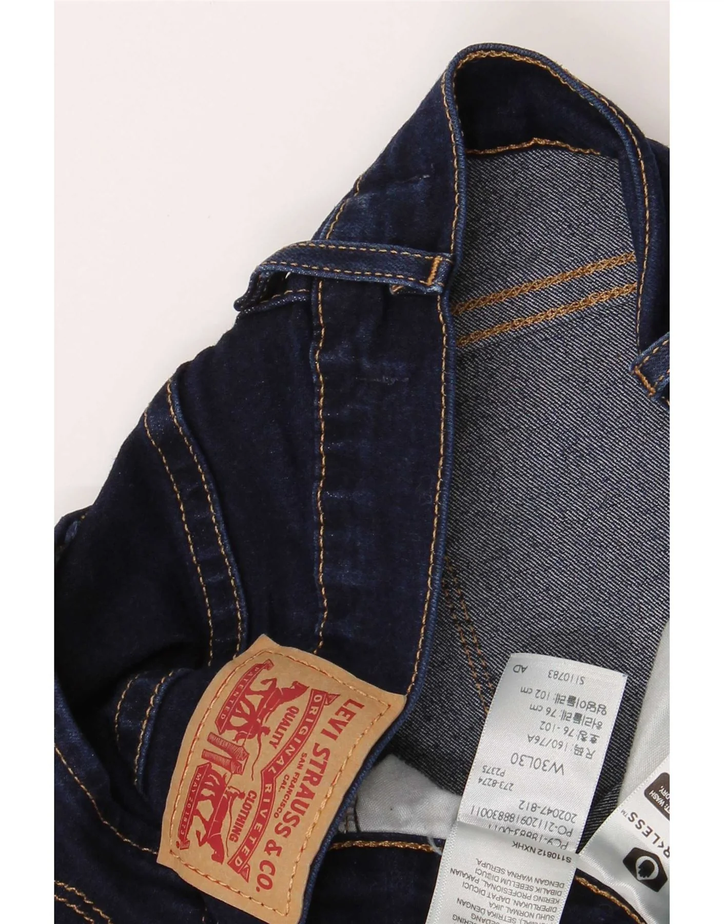 Levi's Womens 724 High Rise Straight Jeans W30 L30 Blue Cotton - Image 5