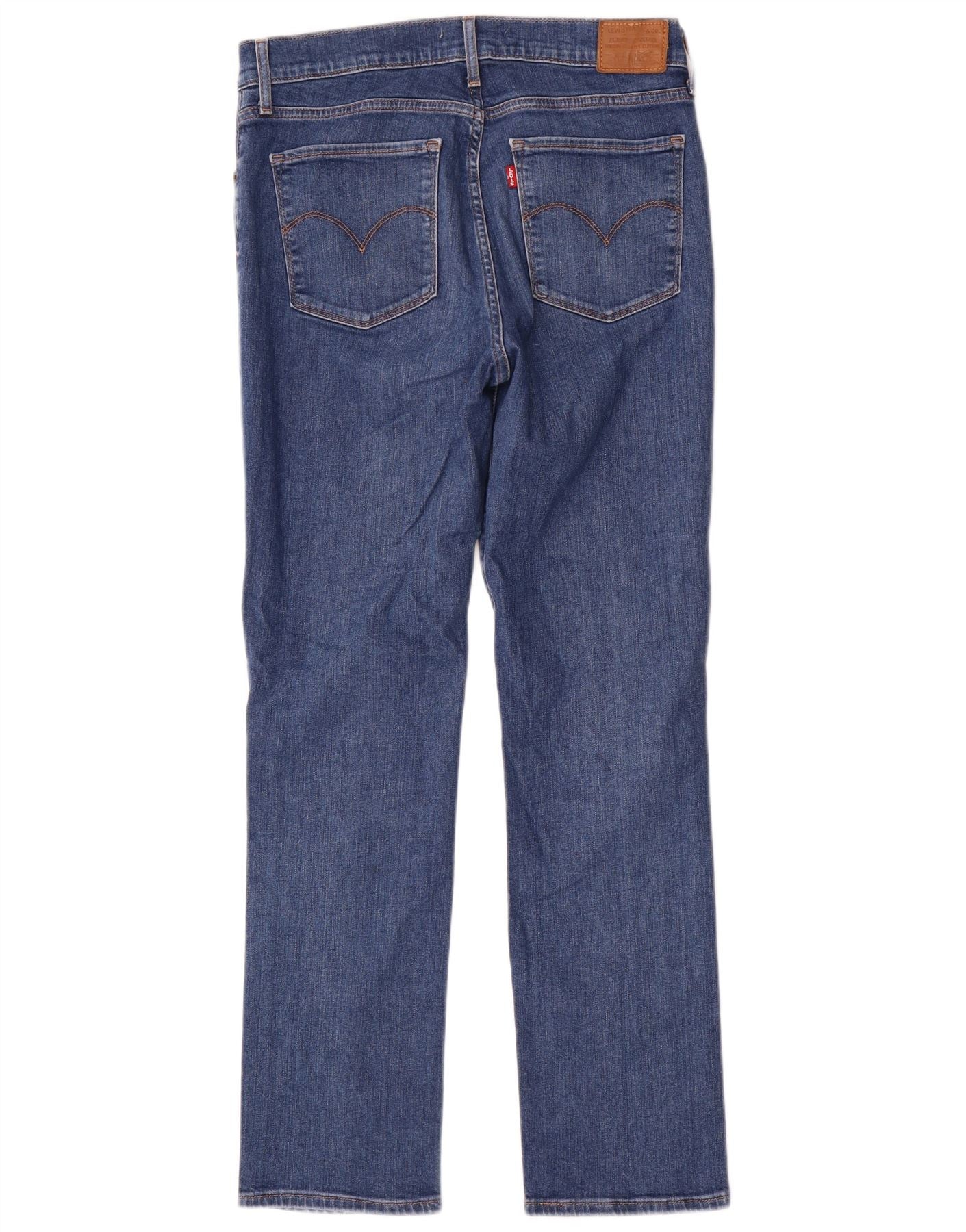 Levi's Womens 724 High Rise Straight Jeans W31 L30 Blue Cotton - Image 2