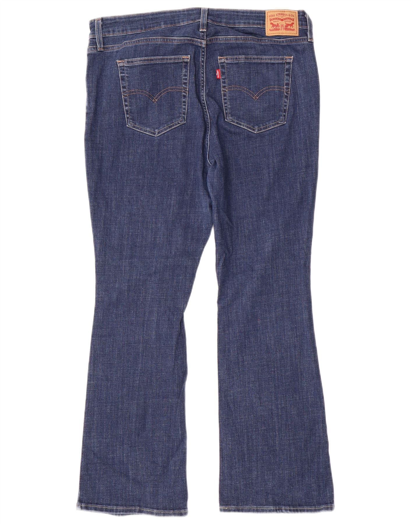 Levi's Womens 725 High Rise Bootcut Jeans W34 L30 Navy Blue Cotton - Image 2