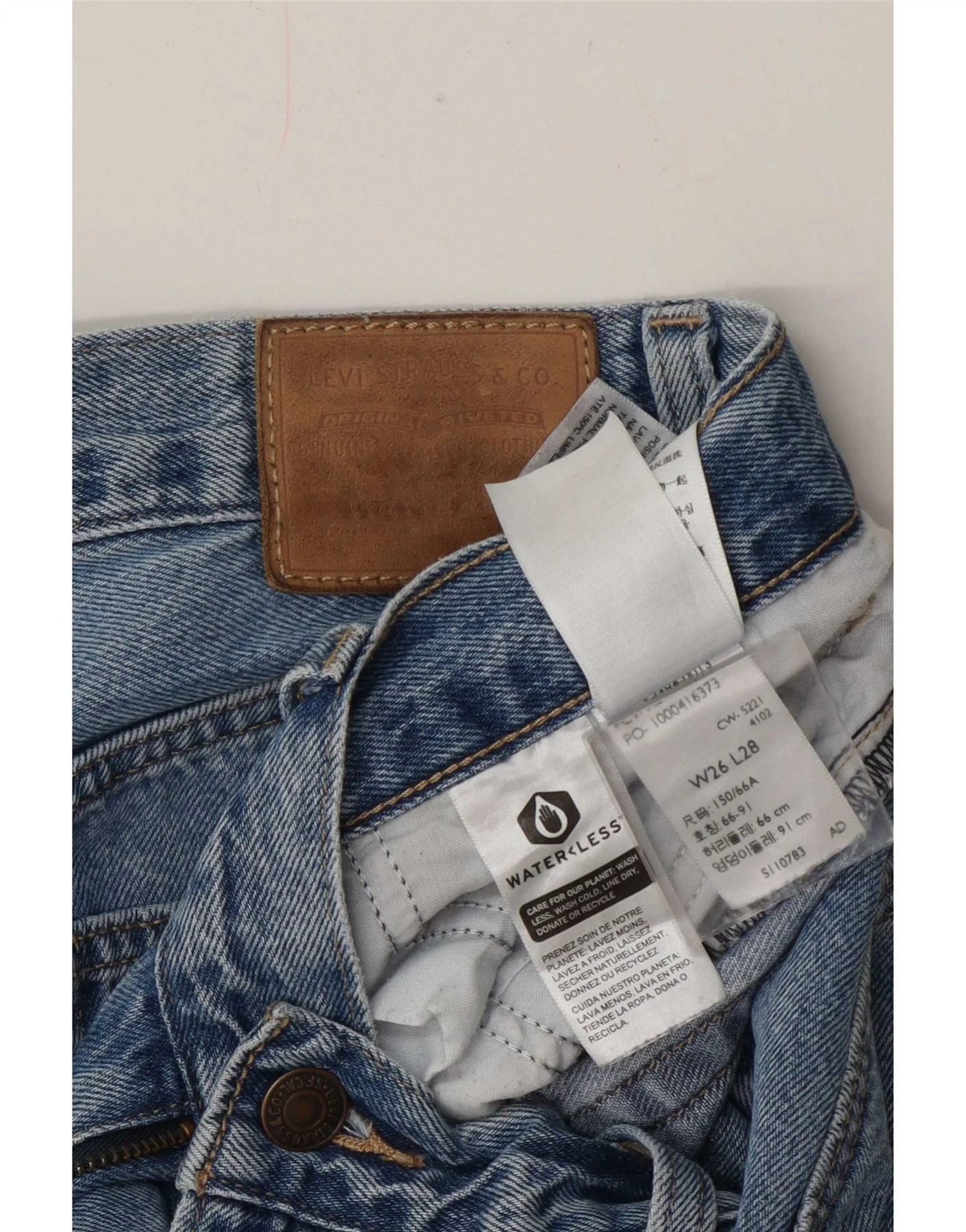 Levi's Womens Baggy Dad Loose Jeans W26 L28 Blue Cotton - Image 3