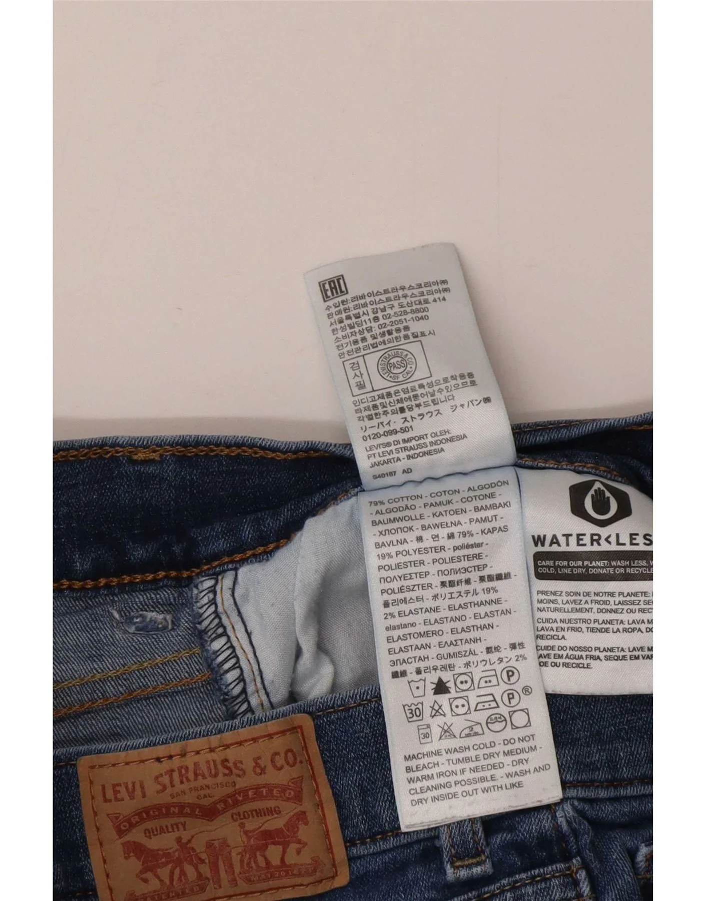Levi's Womens Classic Bootcut Jeans US 10 Large W30 L30 Blue Cotton - Image 3
