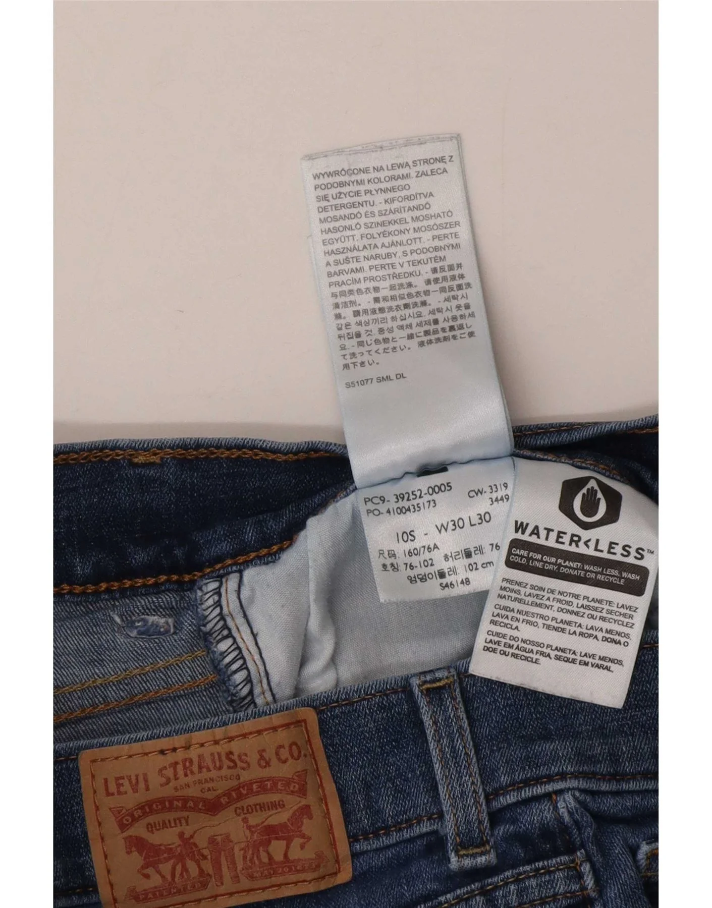 Levi's Womens Classic Bootcut Jeans US 10 Large W30 L30 Blue Cotton - Image 4