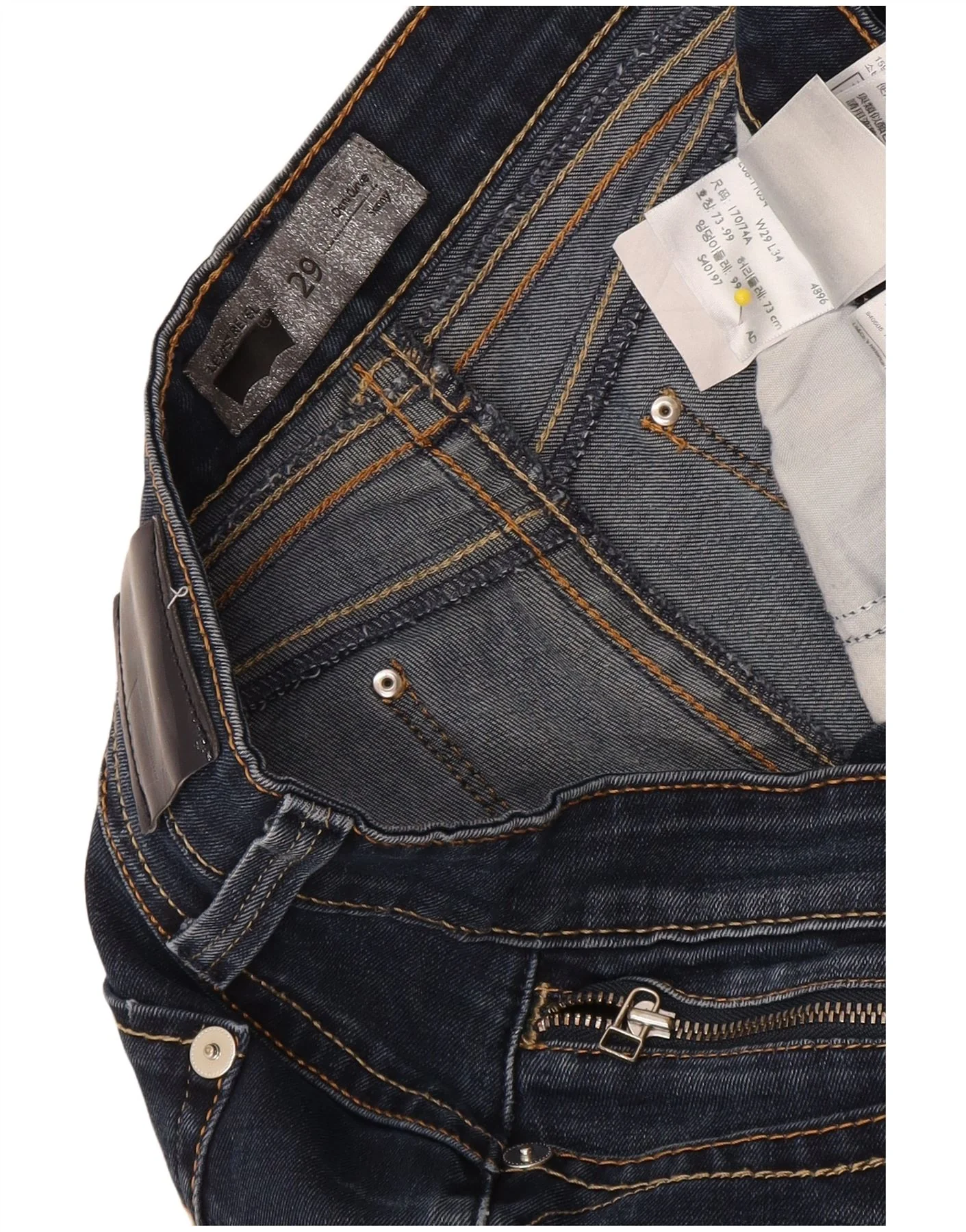 Levi's Womens Demi Curve Skinny Jeans W29 L34 Navy Blue Cotton - Image 4