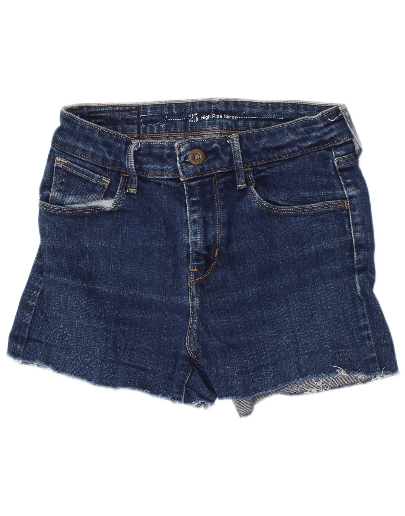 Levi's Womens Denim Shorts W25 XS Blue Cotton