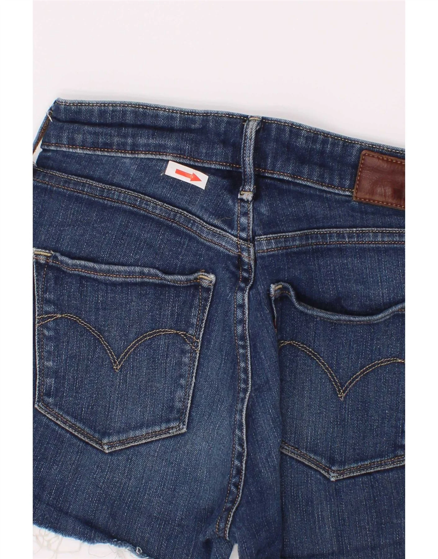 Levi's Womens Denim Shorts W25 XS Blue Cotton - Image 3