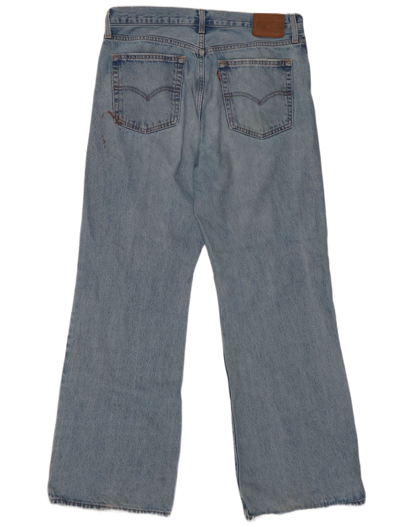 Levi's Womens Distressed Bootcut Jeans W29 L33 Blue Cotton - Image 2