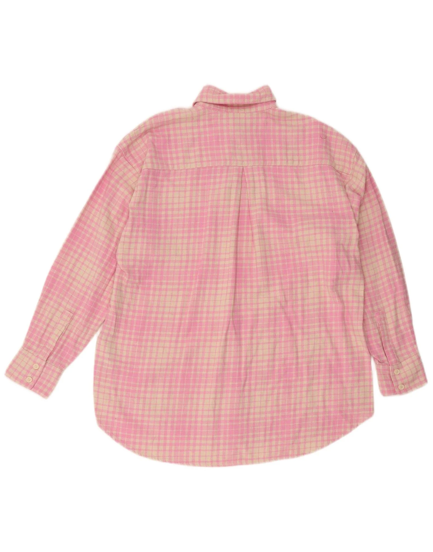 Levi's Womens Flannel Shirt Dress UK 10 Small Pink Check Cotton - Image 2