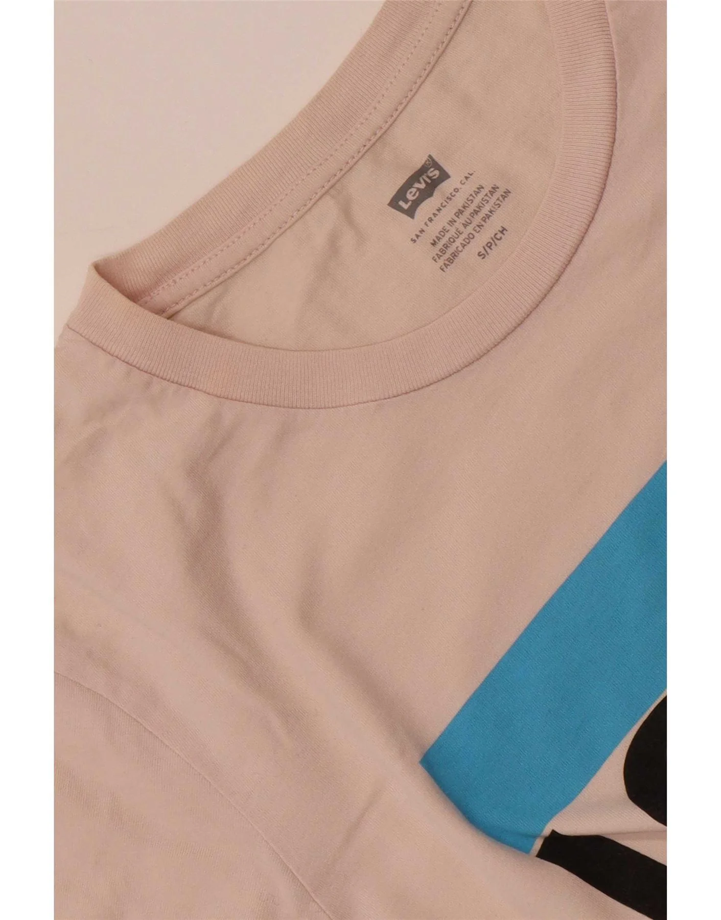 Levi's Womens Graphic T-Shirt Top UK 10 Small Pink - Image 4