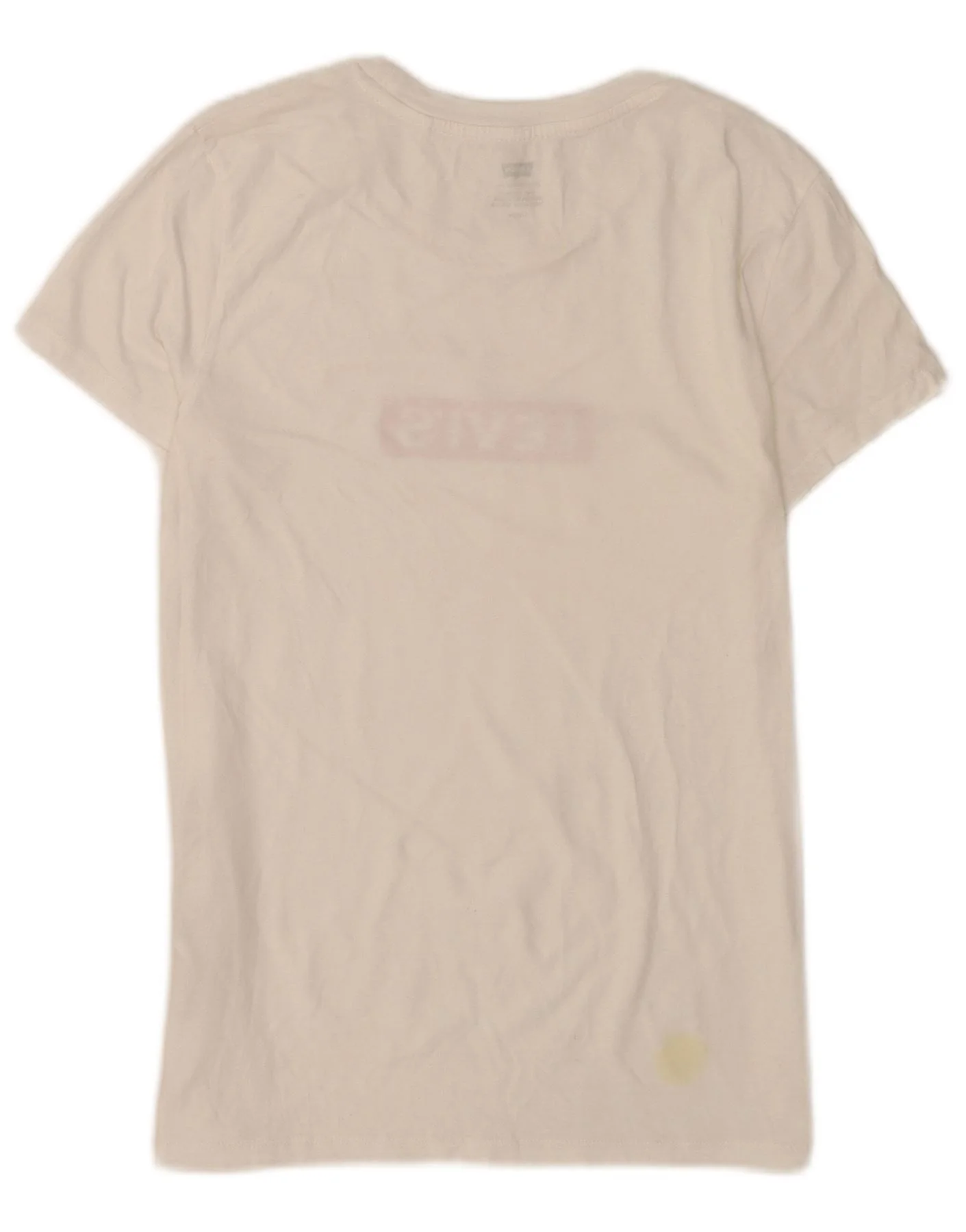 Levi's Womens Graphic T-Shirt Top UK 8 Small White Cotton - Image 2
