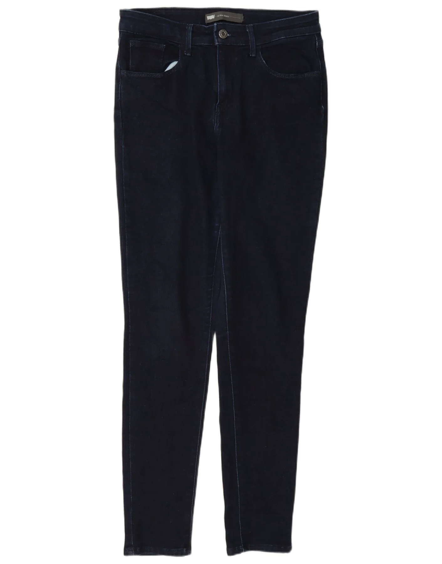 Levi's Womens High Rise Skinny Jeans W28 L30 Navy Blue Cotton