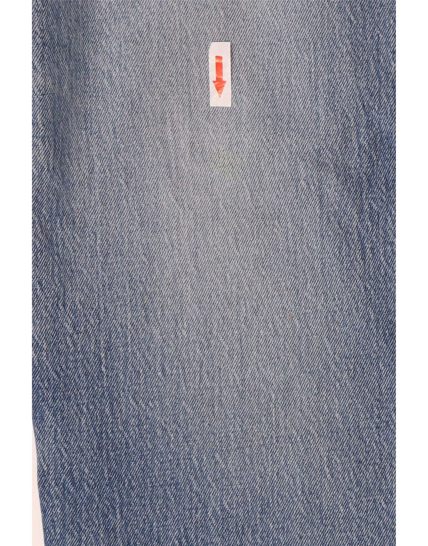 Levi's Womens High Waist Straight Jeans W27 L27 Blue Cotton - Image 3