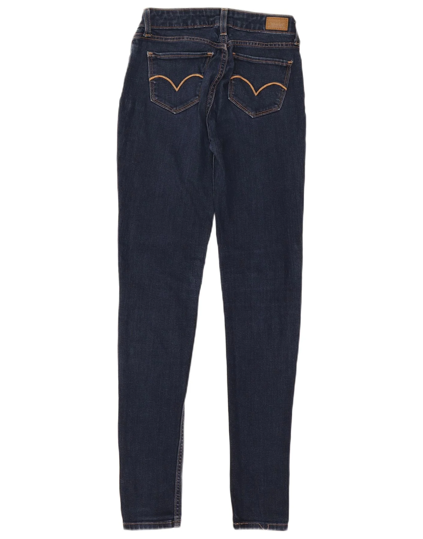 Levi's Womens Legging Skinny Jeans W26 L32 Navy Blue Cotton - Image 2