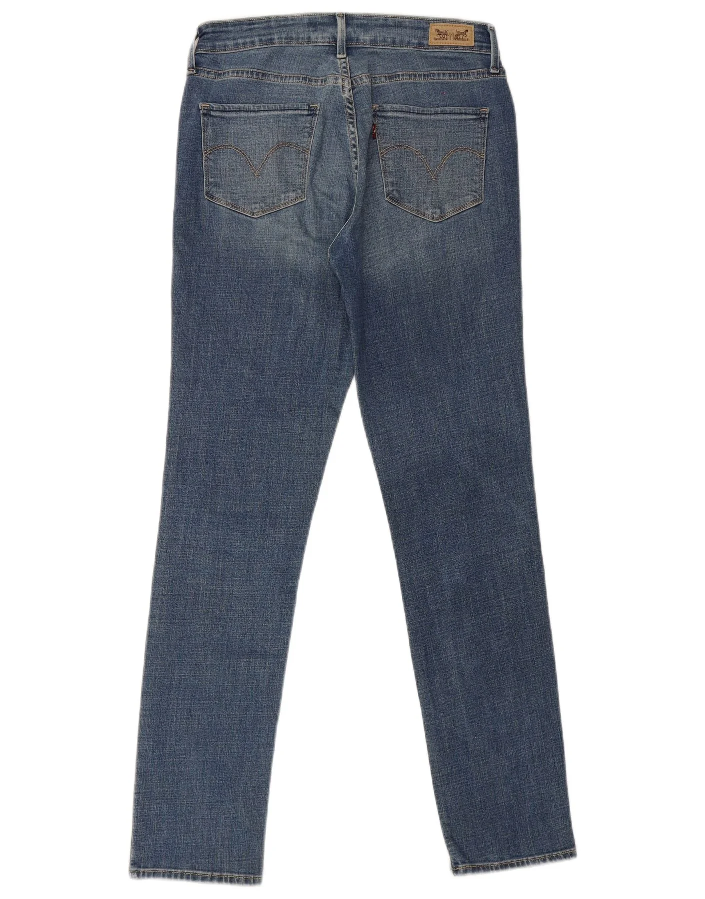 Levi's Womens Mid Rise Skinny Jeans US 8 Medium W30 L31 Blue - Image 2