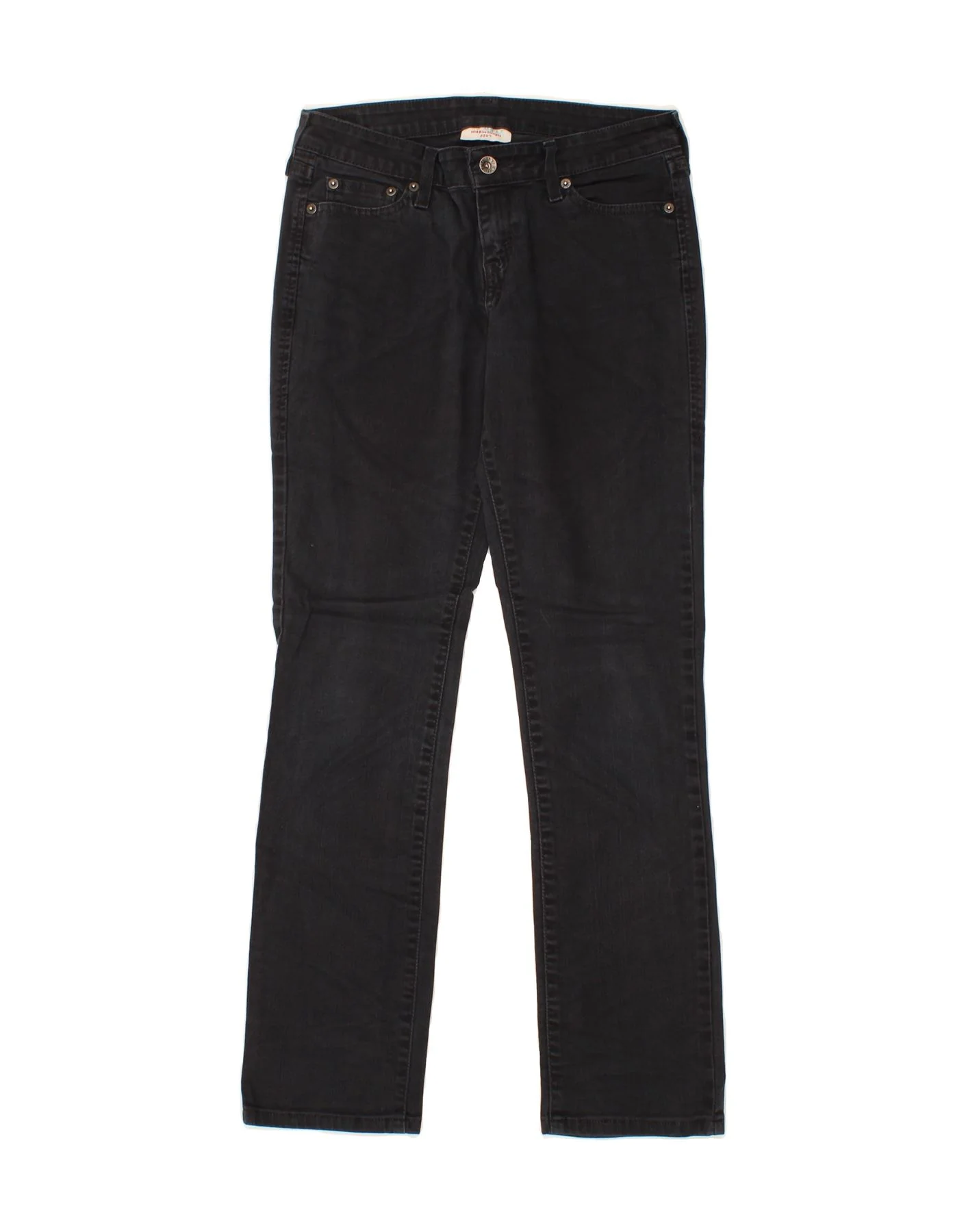 LEVI'S Womens Mid Rise Straight Jeans US 2 XS W30 L30 Navy Blue Cotton