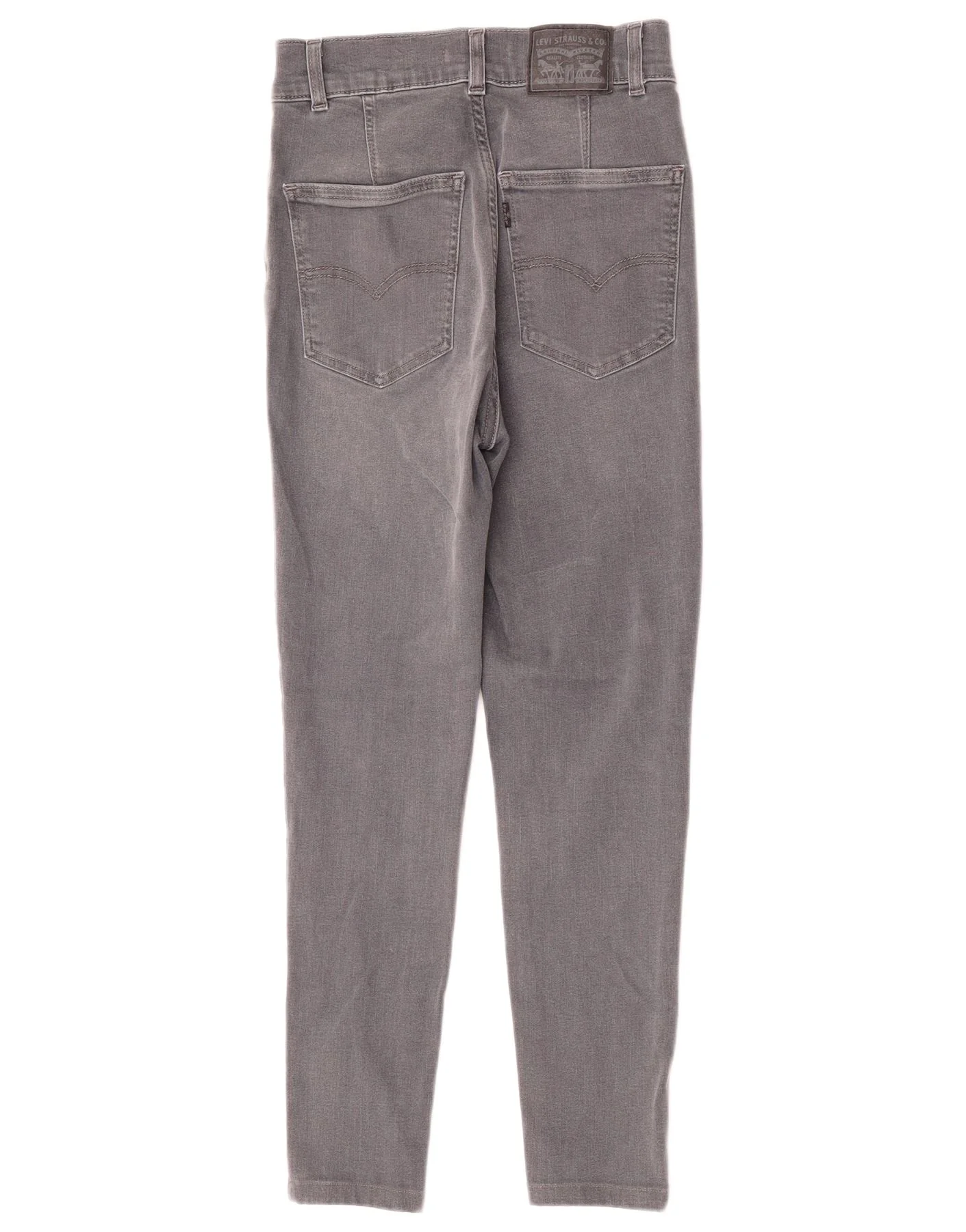 Levi's Womens Mile High Super Skinny Jeans W27 L28 Grey Cotton - Image 2