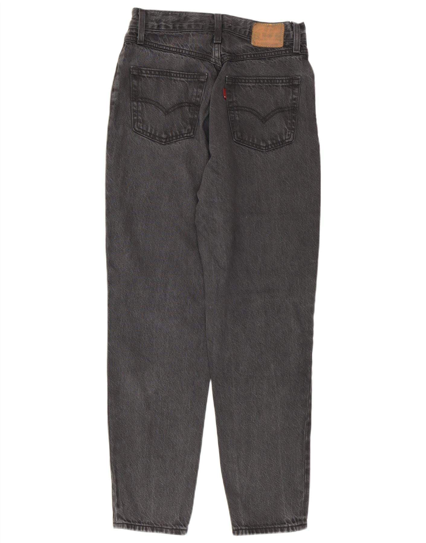 Levi's Womens Mom Tapered Jeans W26 L28 Grey Cotton 80s - Image 2