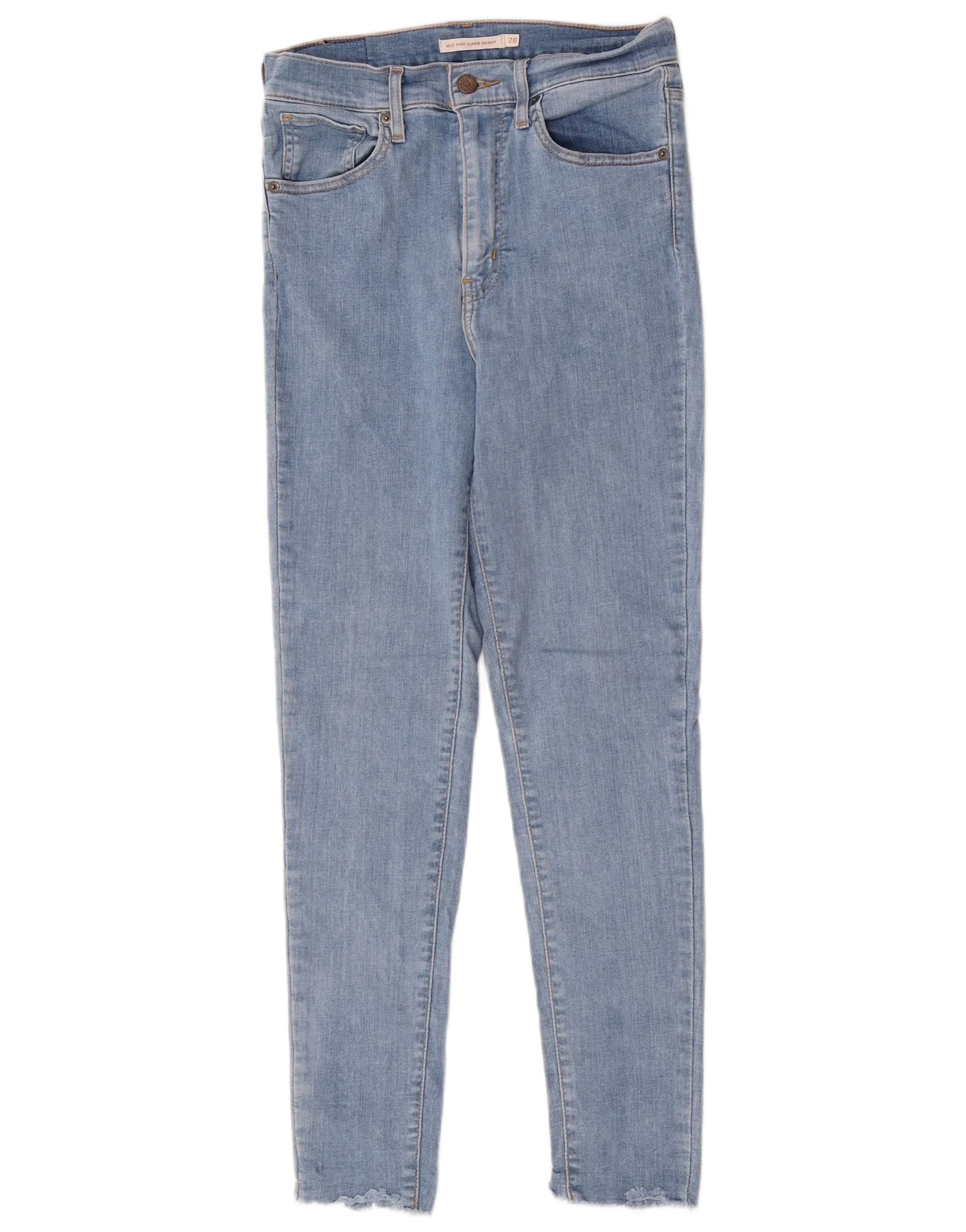 Levi's Womens Skinny Jeans W28 L27 Blue Cotton