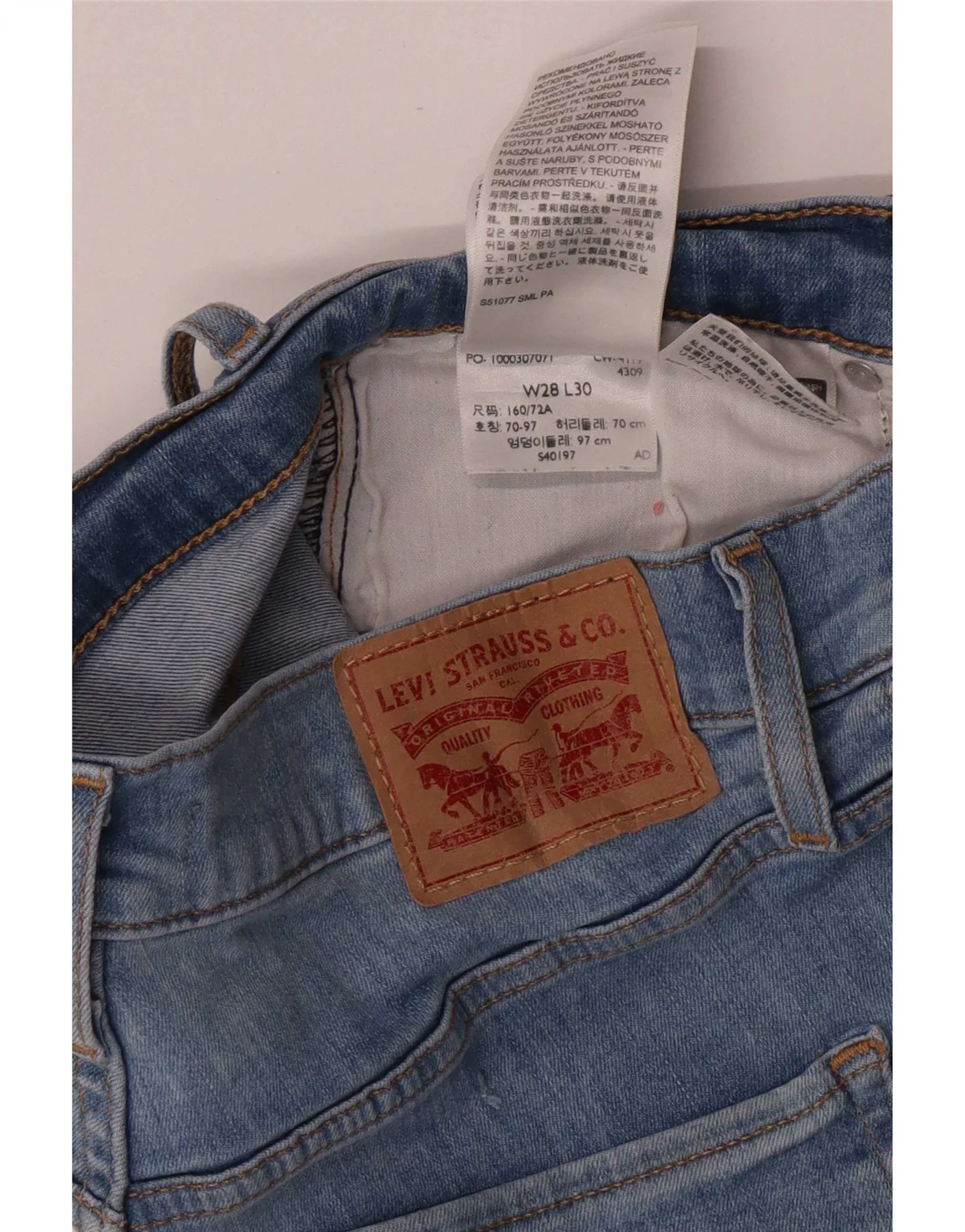 Levi's Womens Skinny Jeans W28 L27 Blue Cotton - Image 4