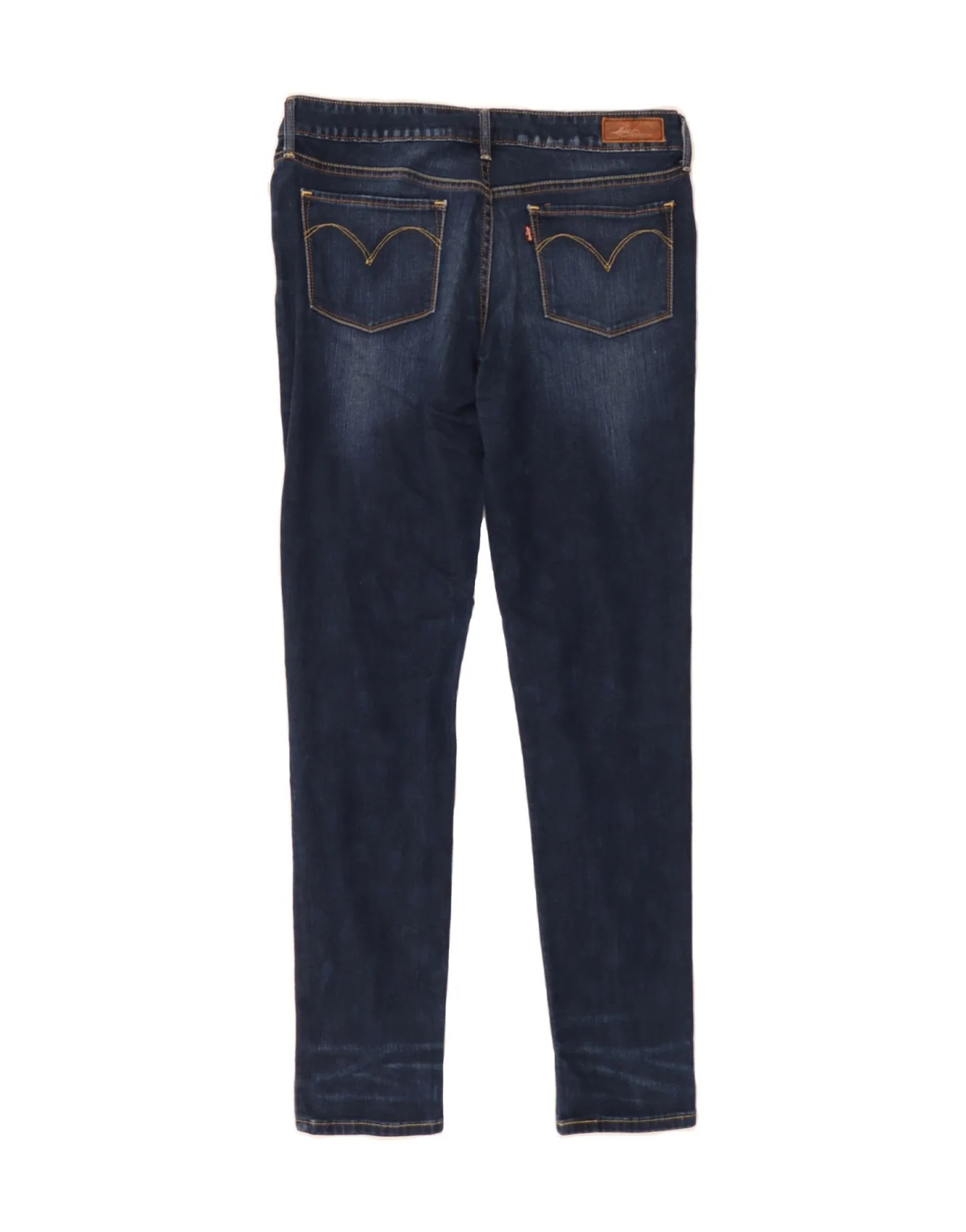 LEVI'S Womens Slight Curve Skinny Jeans W28 L32 Navy Blue Cotton - Image 2