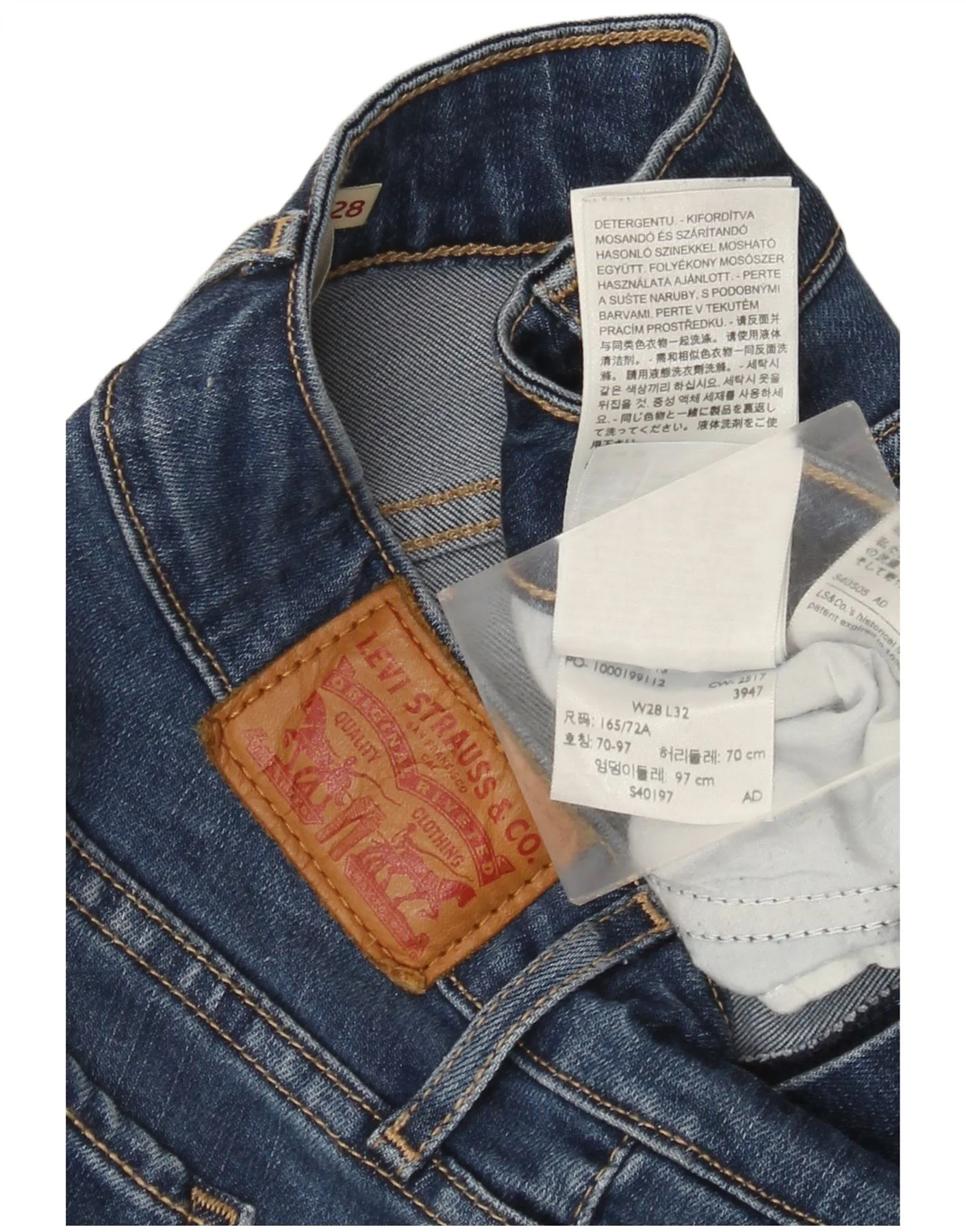 Levi's Womens Slim Jeans W28 L28 Blue Lyocell - Image 4