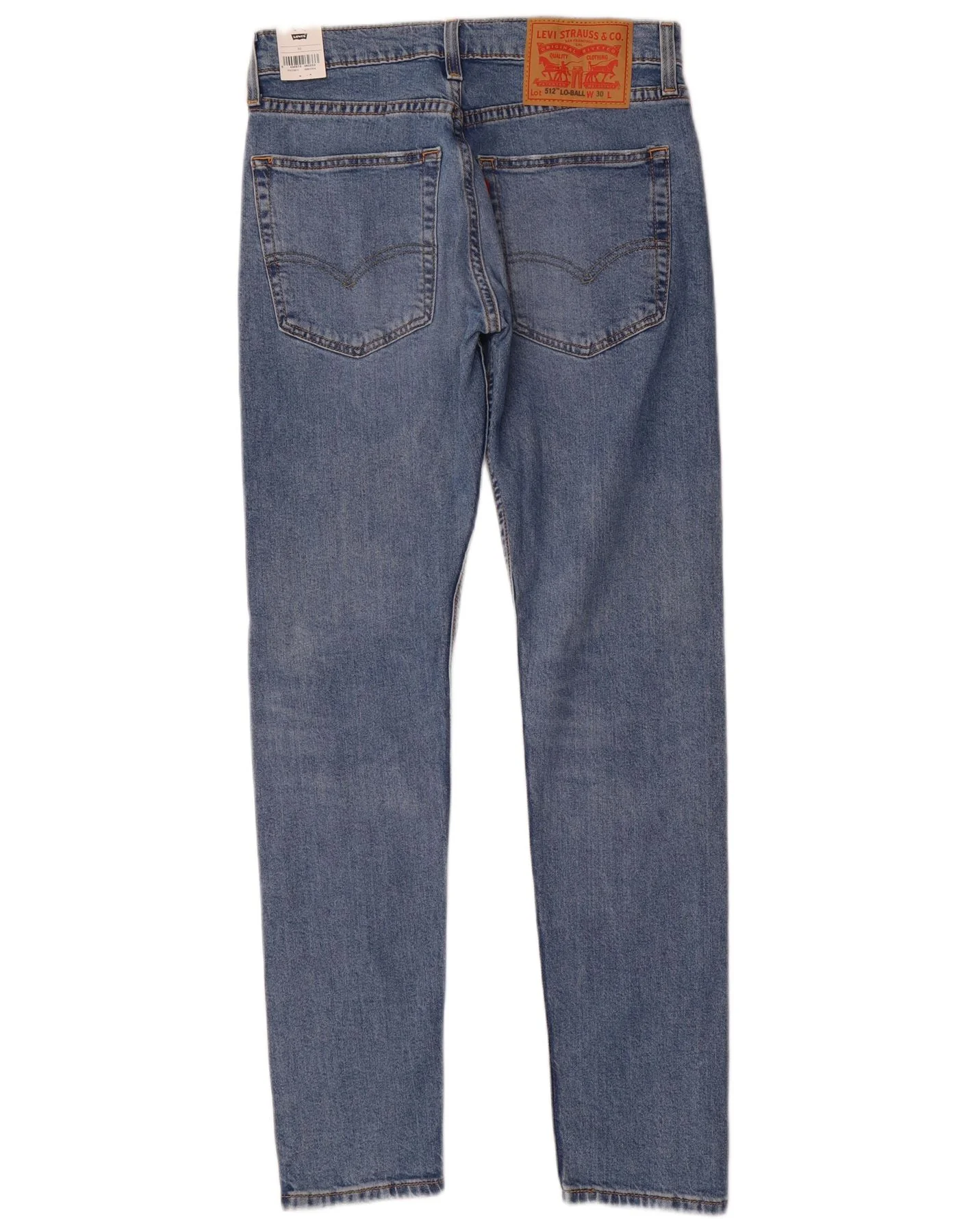 Levi's Womens Slim Tapered Jeans W30 L32 Blue Cotton - Image 2