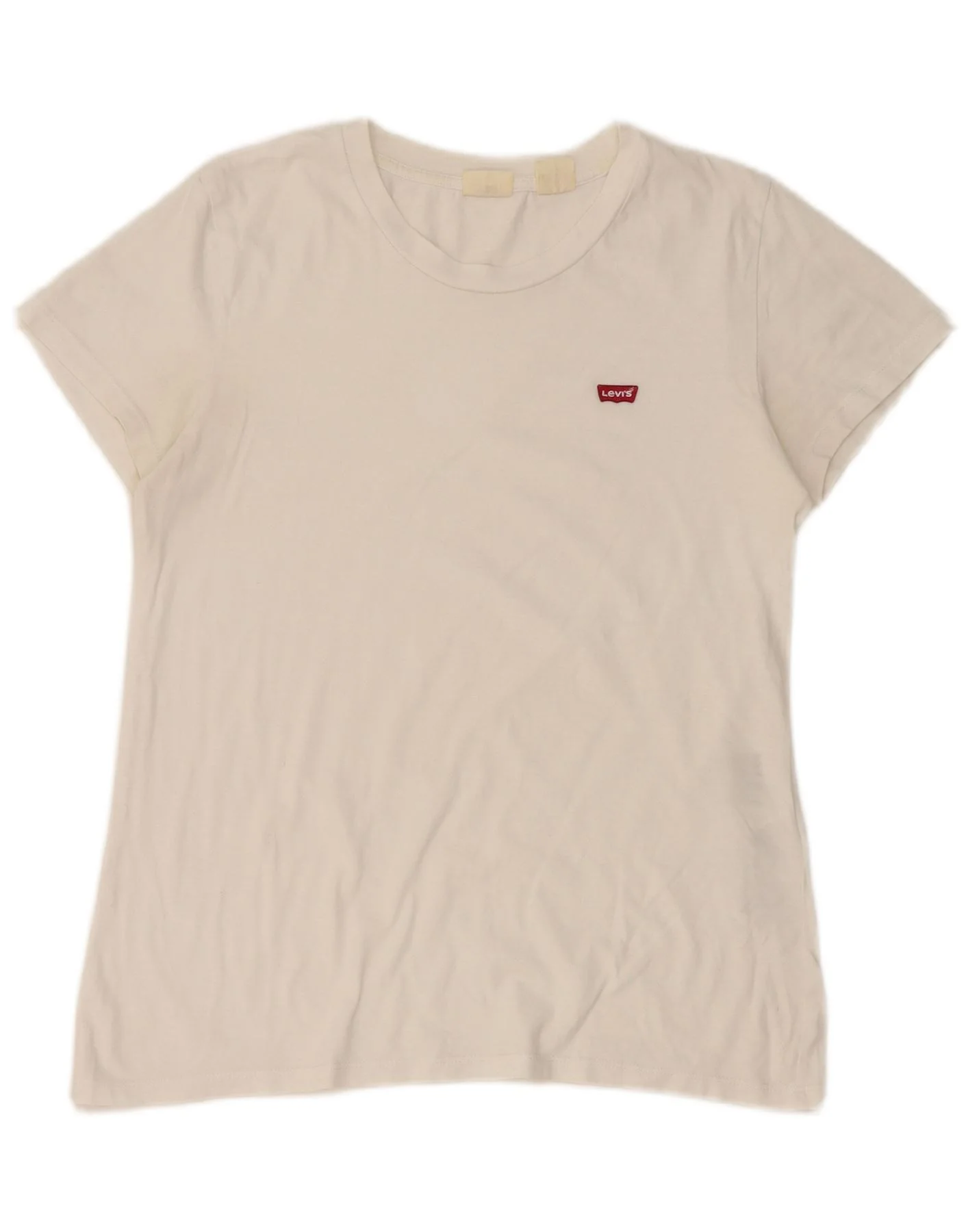 Levi's Womens T-Shirt Top UK 10 Small White Cotton
