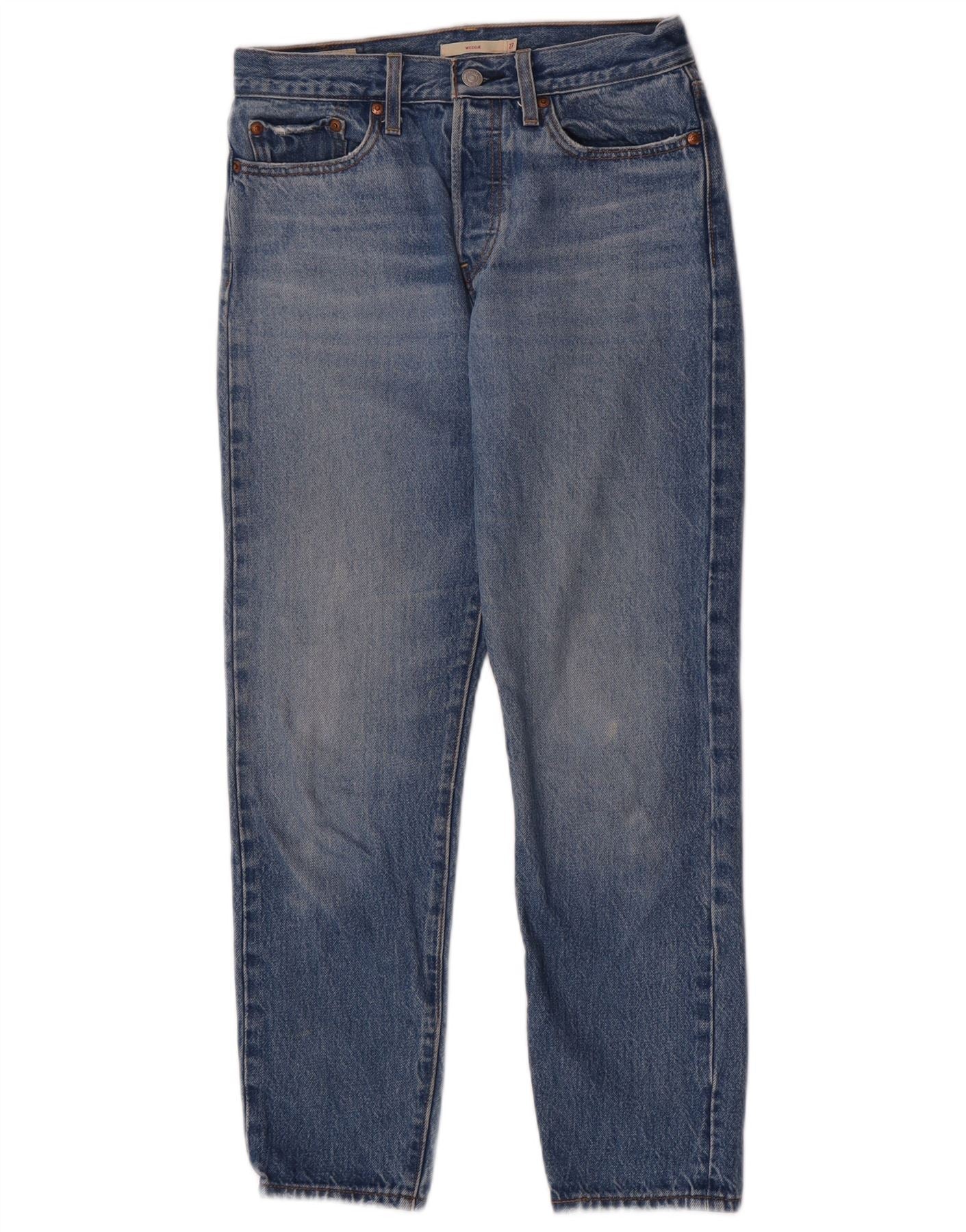 Levi's Womens Wedgie Straight Jeans W27 L27 Blue