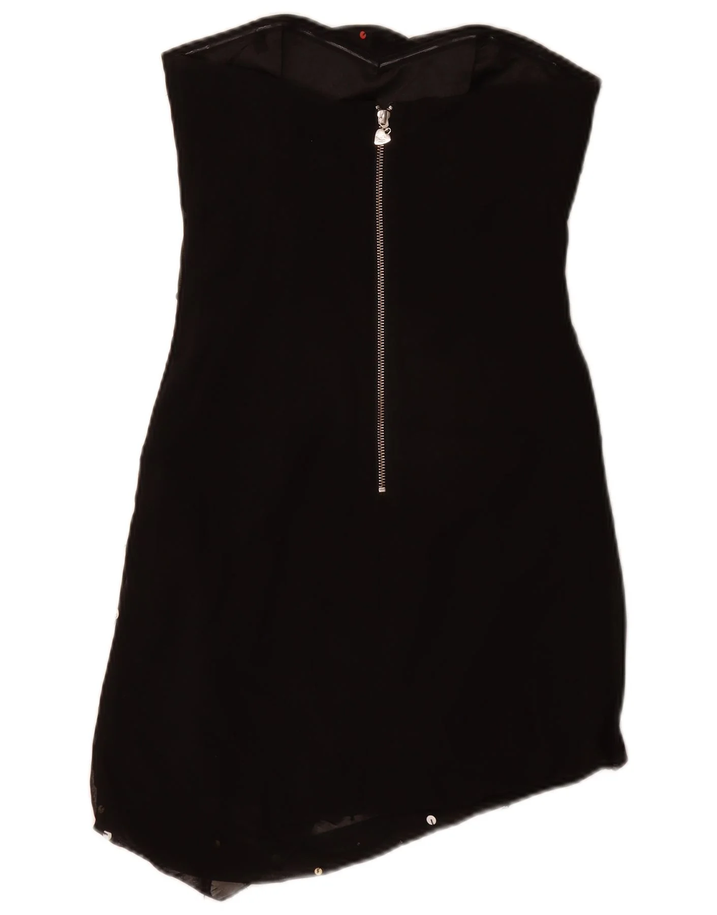 Lipsy Womens Strapless Dress UK 10 Small Black Flecked - Image 2
