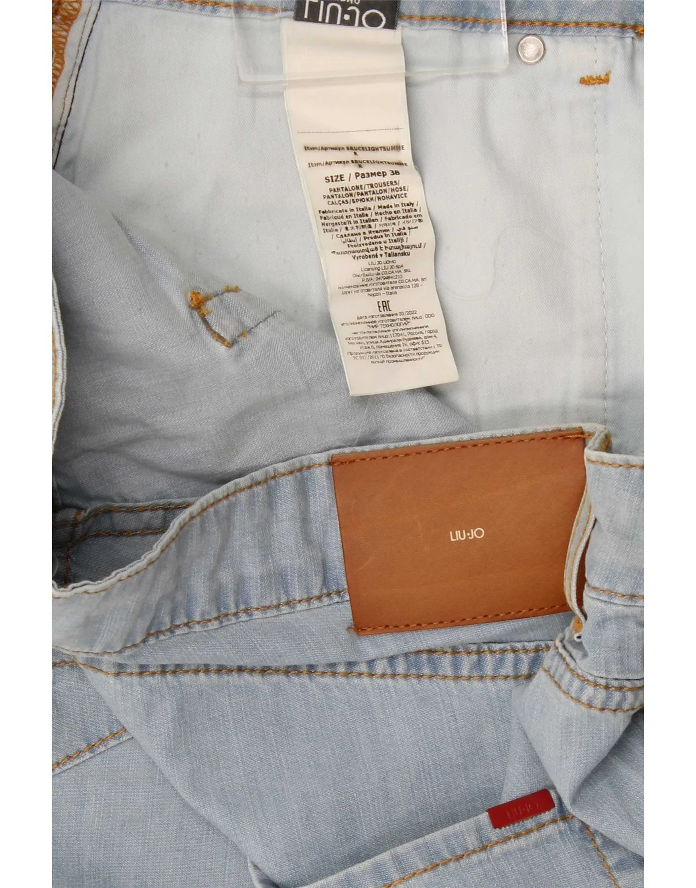 Liu Jo Mens Denim Shorts W38 XL Blue Cotton - Image 3
