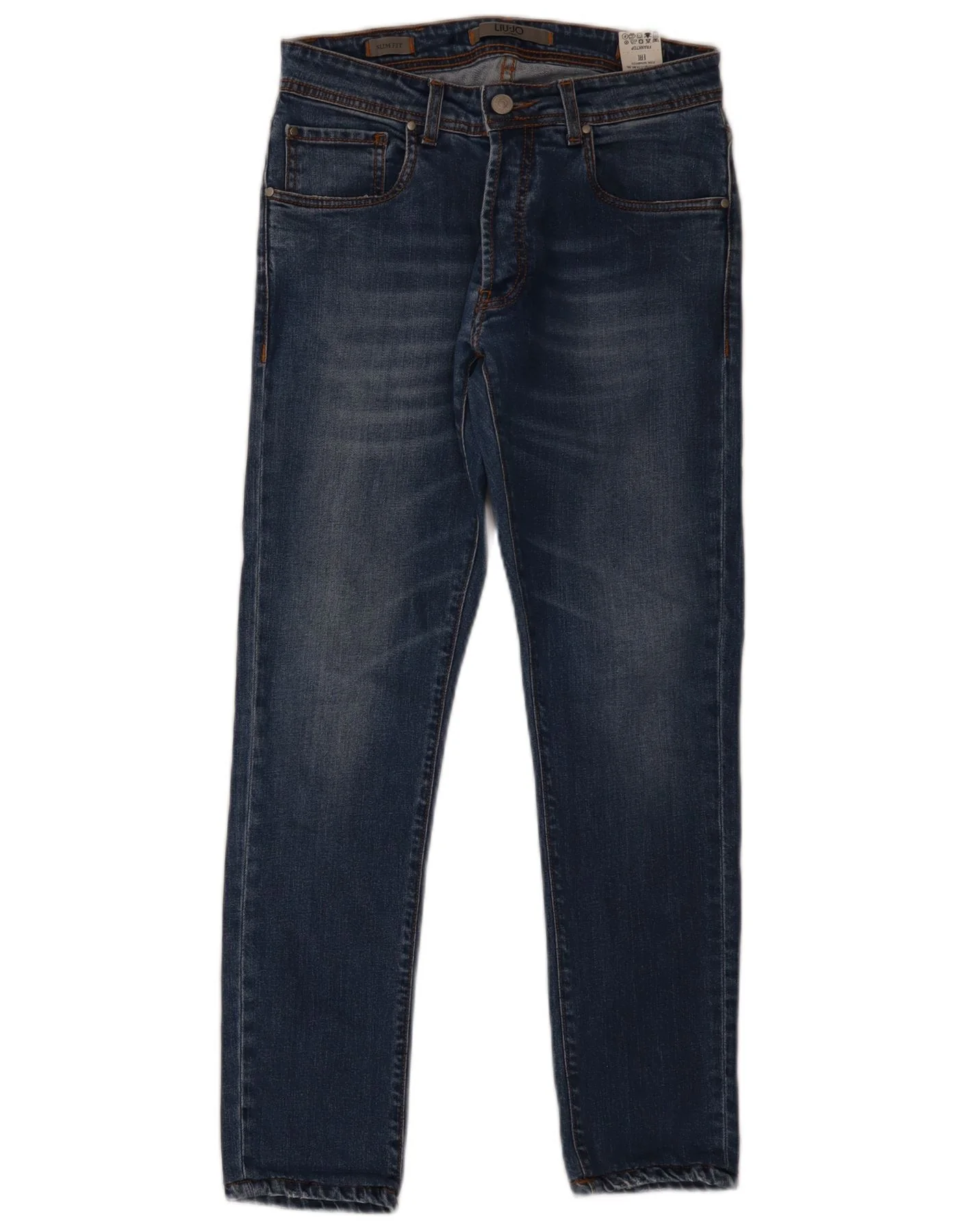 Liu Jo Mens Franktop Slim Jeans W32 L28 Blue Cotton