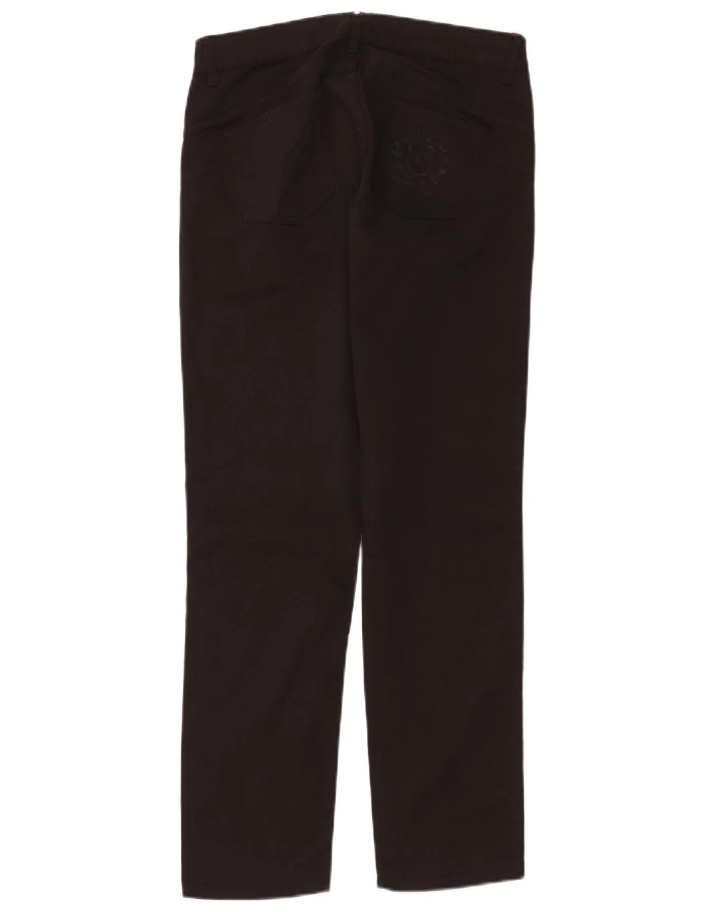 Liu Jo Womens Straight Casual Trousers W31 L30 Black Cotton - Image 2