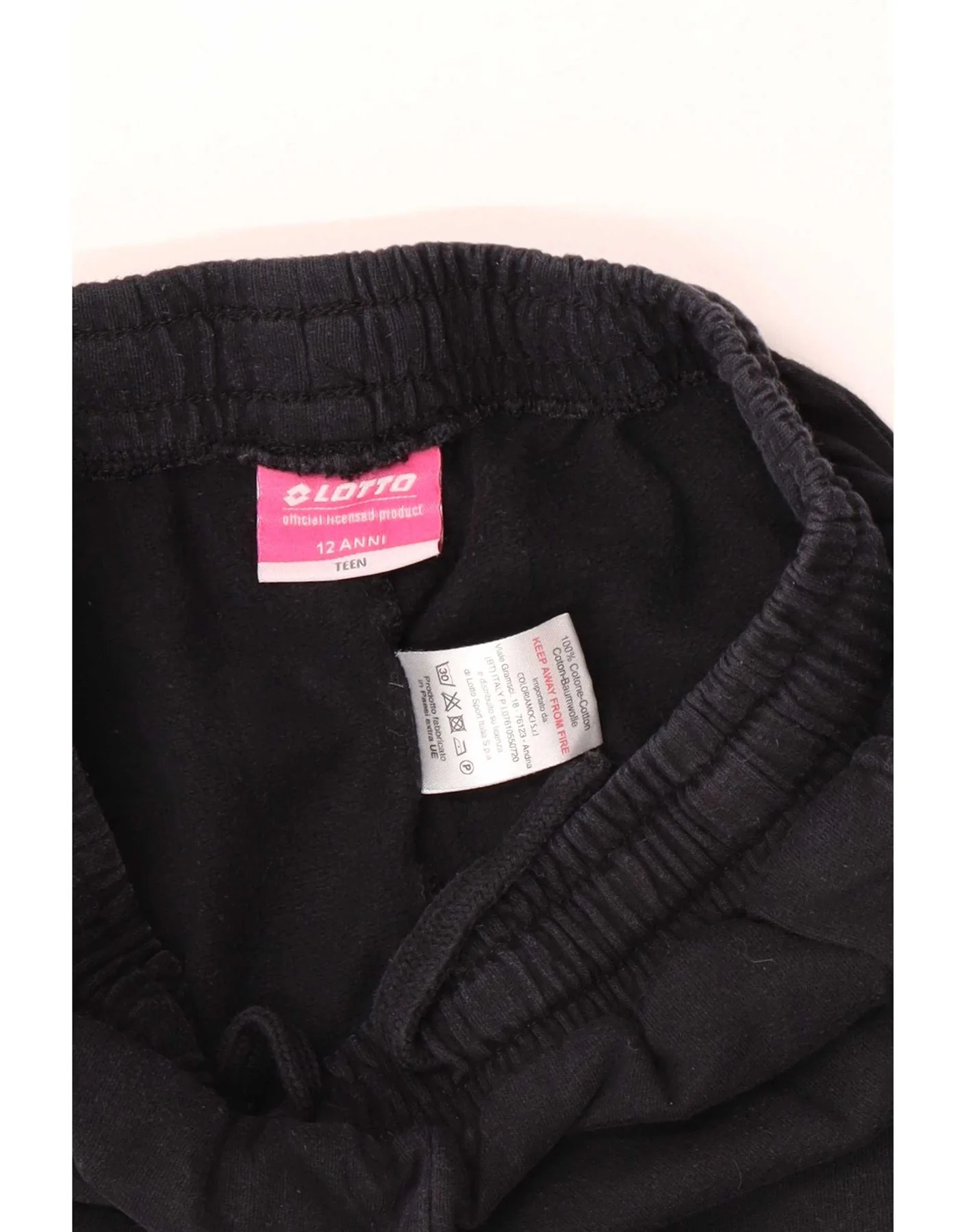 Lotto Girls Tracksuit Trousers Joggers 11-12 Years Black Cotton - Image 3