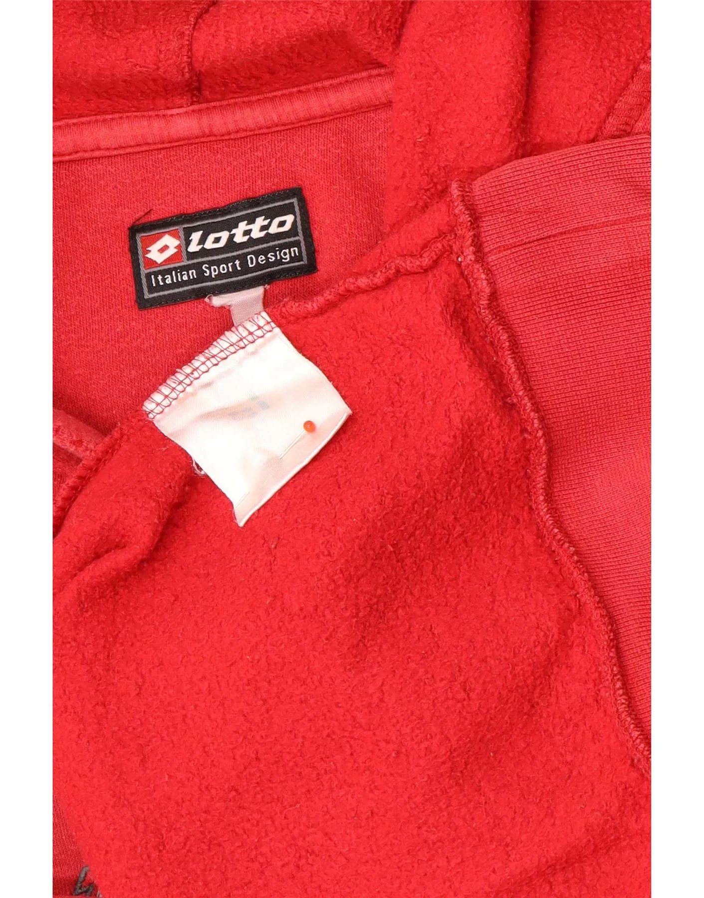 Lotto Mens Graphic Hoodie Jumper UK 42/44 XL Red - Image 4