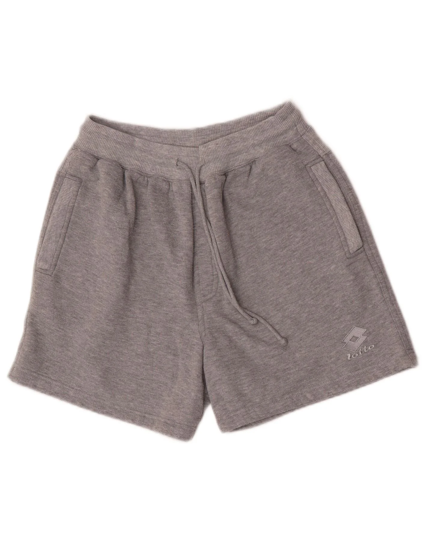 Lotto Womens Graphic Sport Shorts Small Grey Polyester Sports