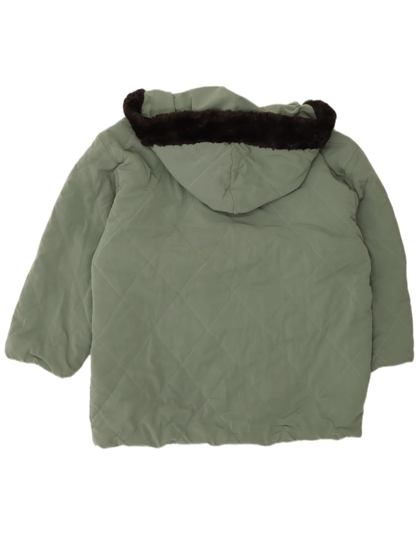 Lotto Womens Hooded Padded Coat UK 20 2XL Green - Image 2
