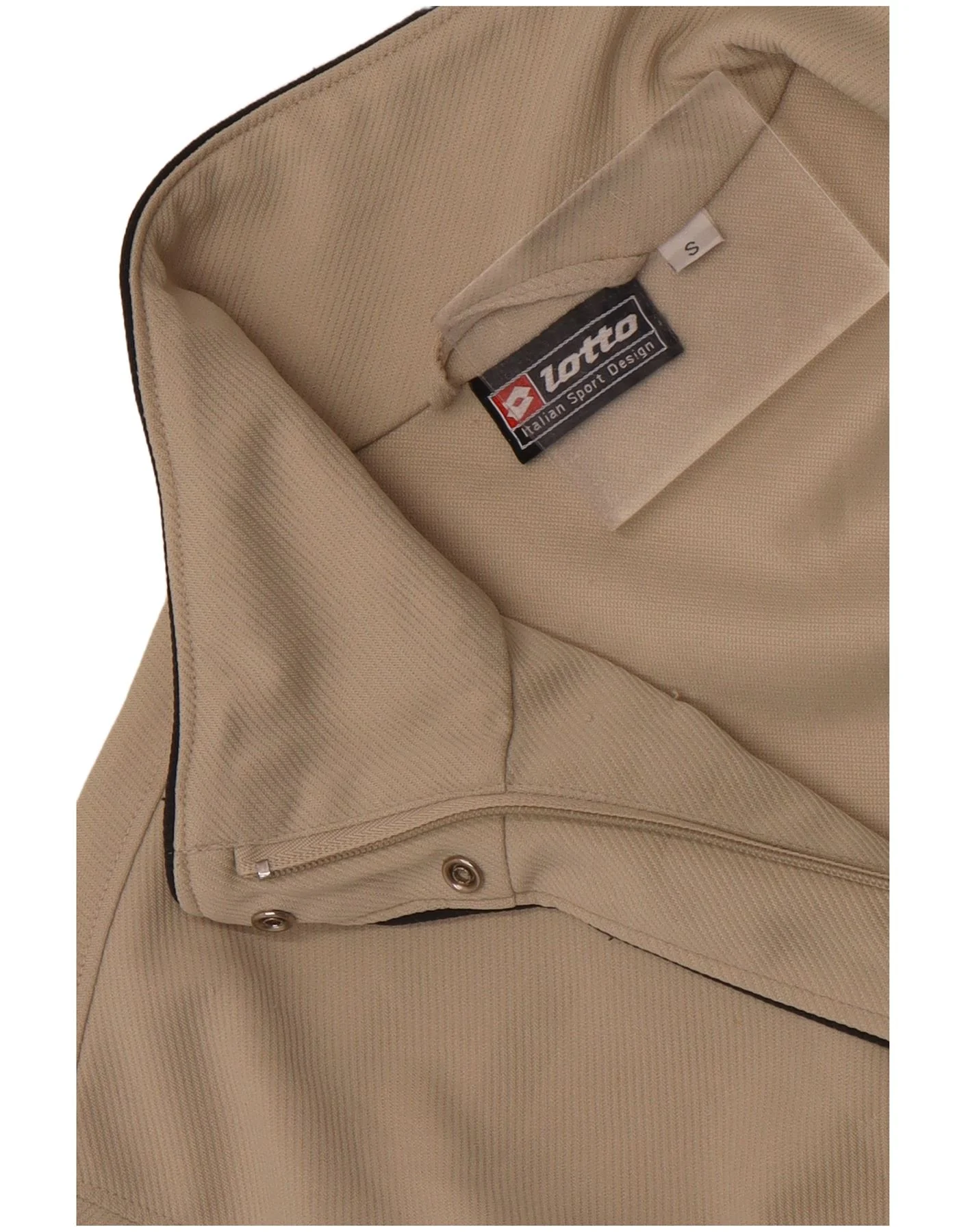 Lotto Womens Oversized Tracksuit Top Jacket UK 10 Small Beige - Image 7