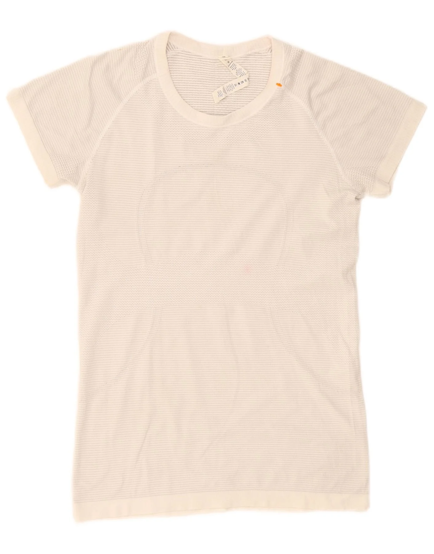 Lululemon Womens T-Shirt Top US 10 Large White Nylon